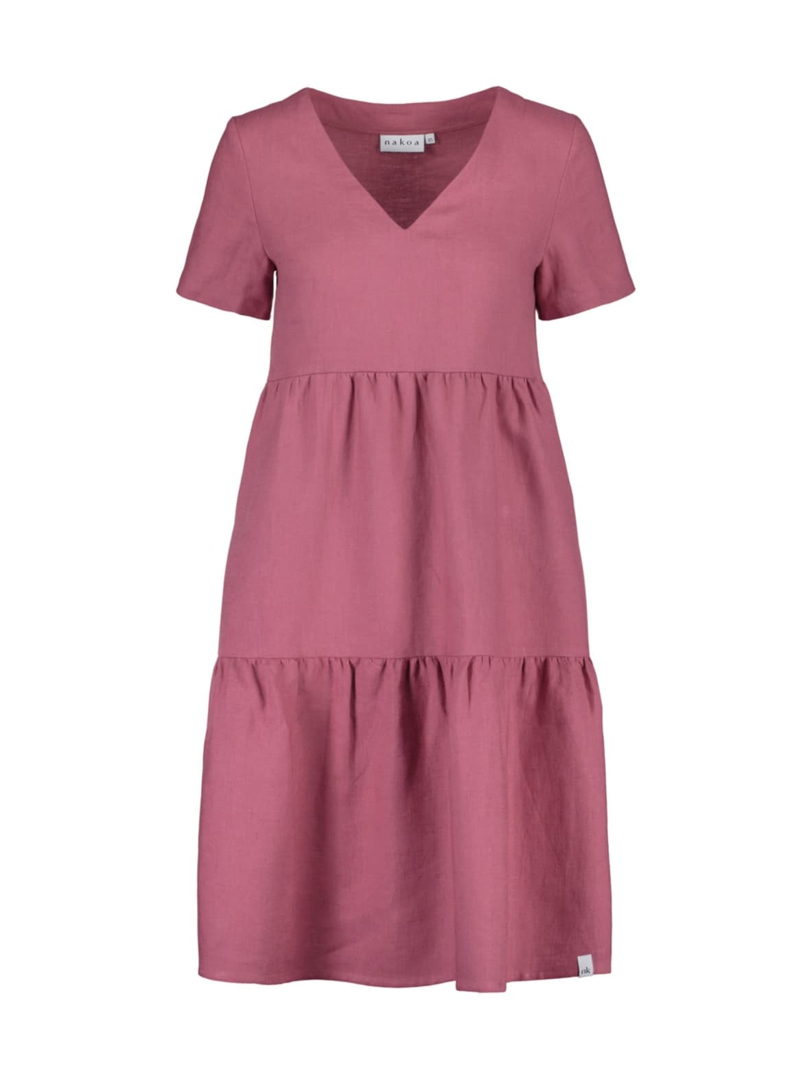 Pellava kerrosmekko, mulberry