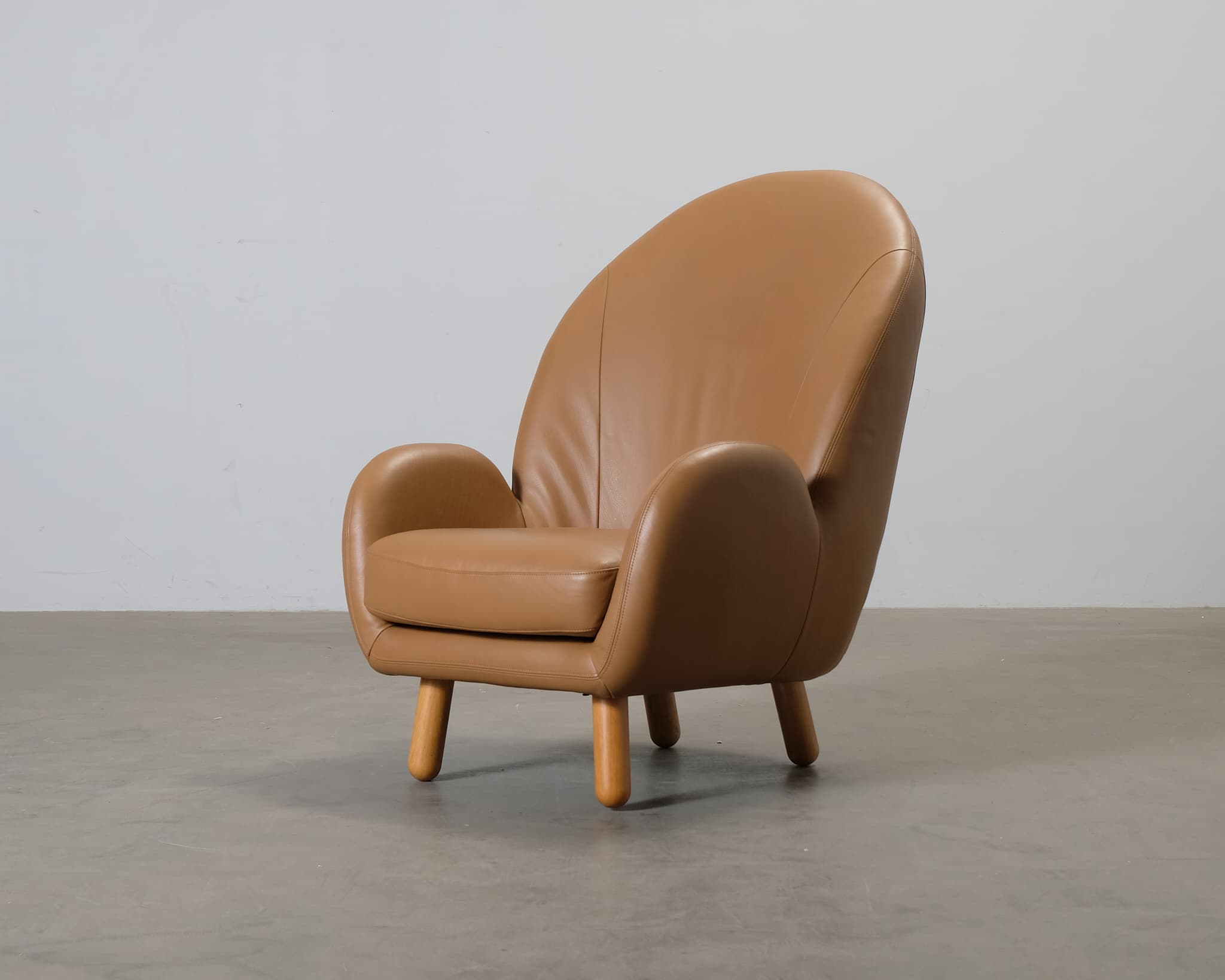 Sofacompany Etta nojatuoli ruskea nahka