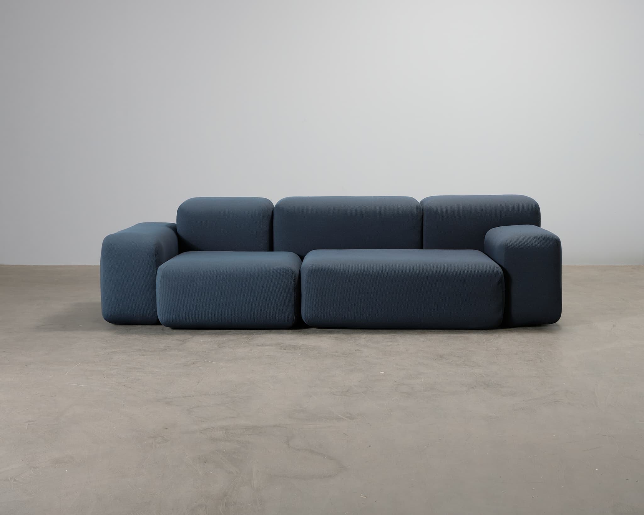 Muuto Softblocks 3-istuttava sohva sininen