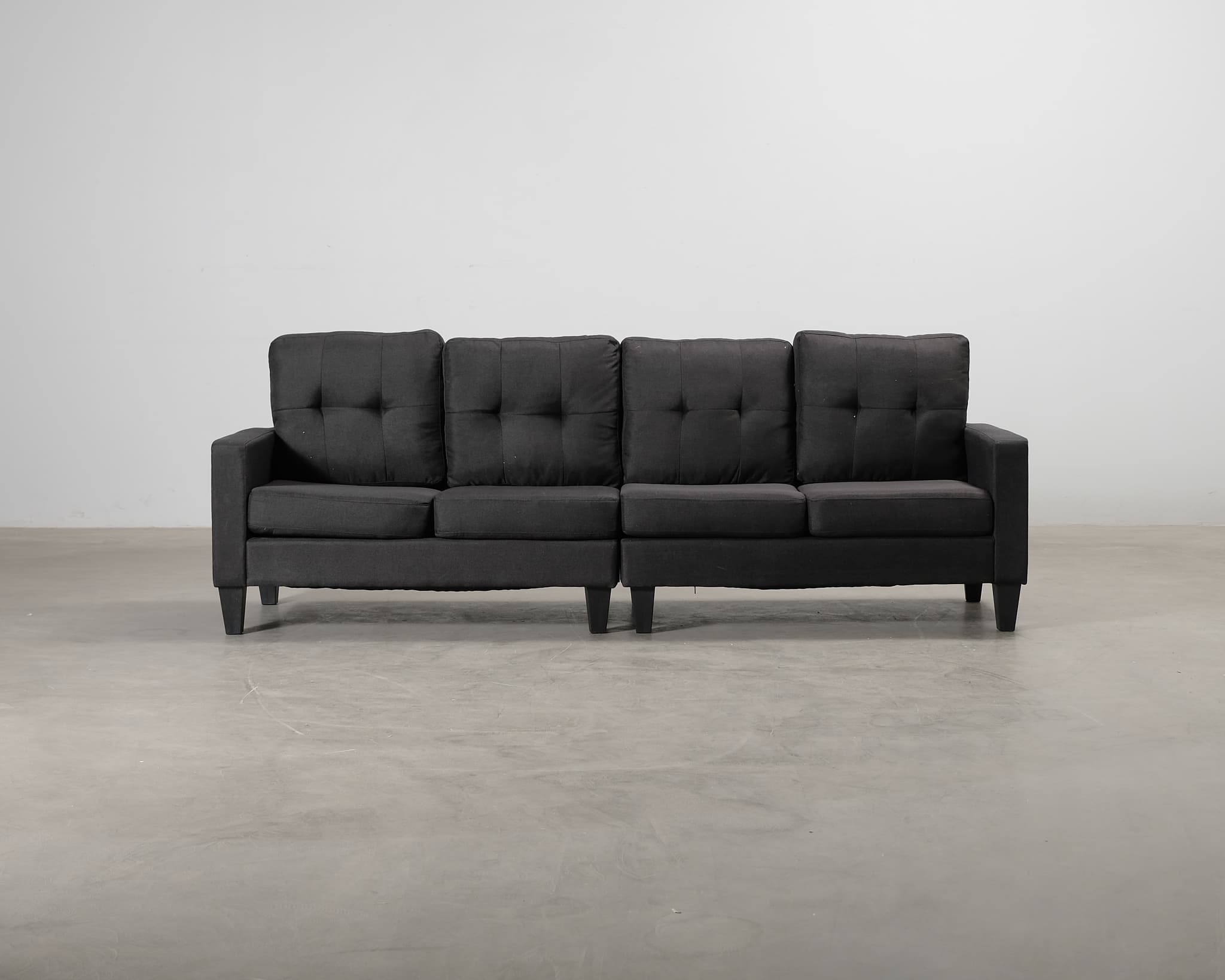 Vislanda 4-istuttava sohva musta