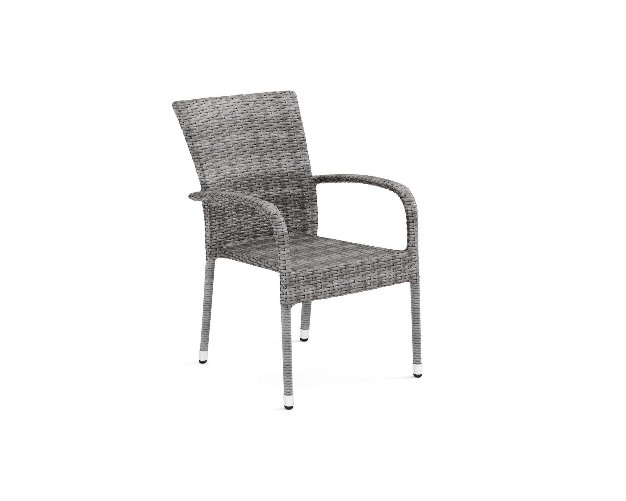 Thor Light terassituoli musta, 6 kpl setti