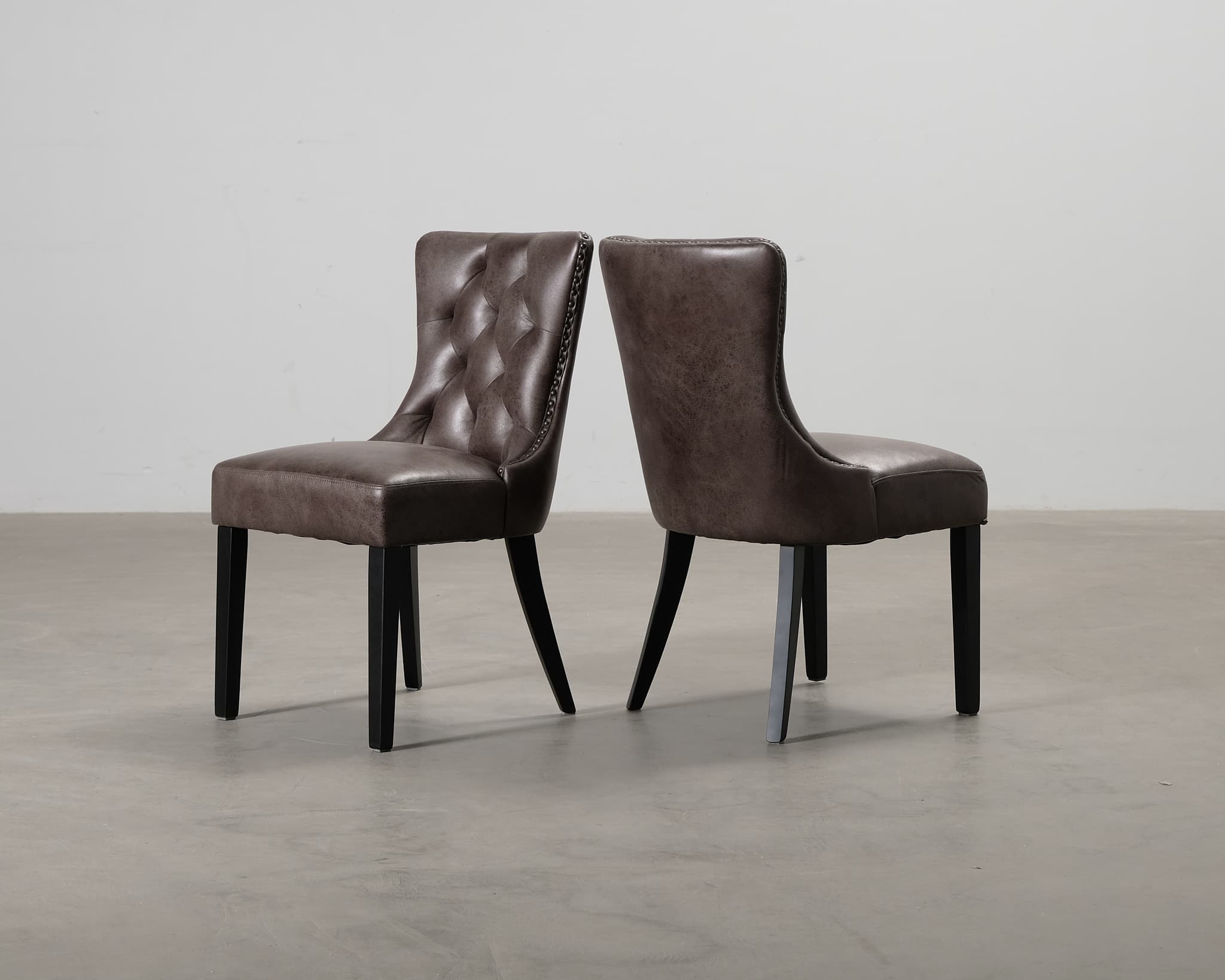 Dora ruokapöydän tuoli ruskea, 2 kpl setti