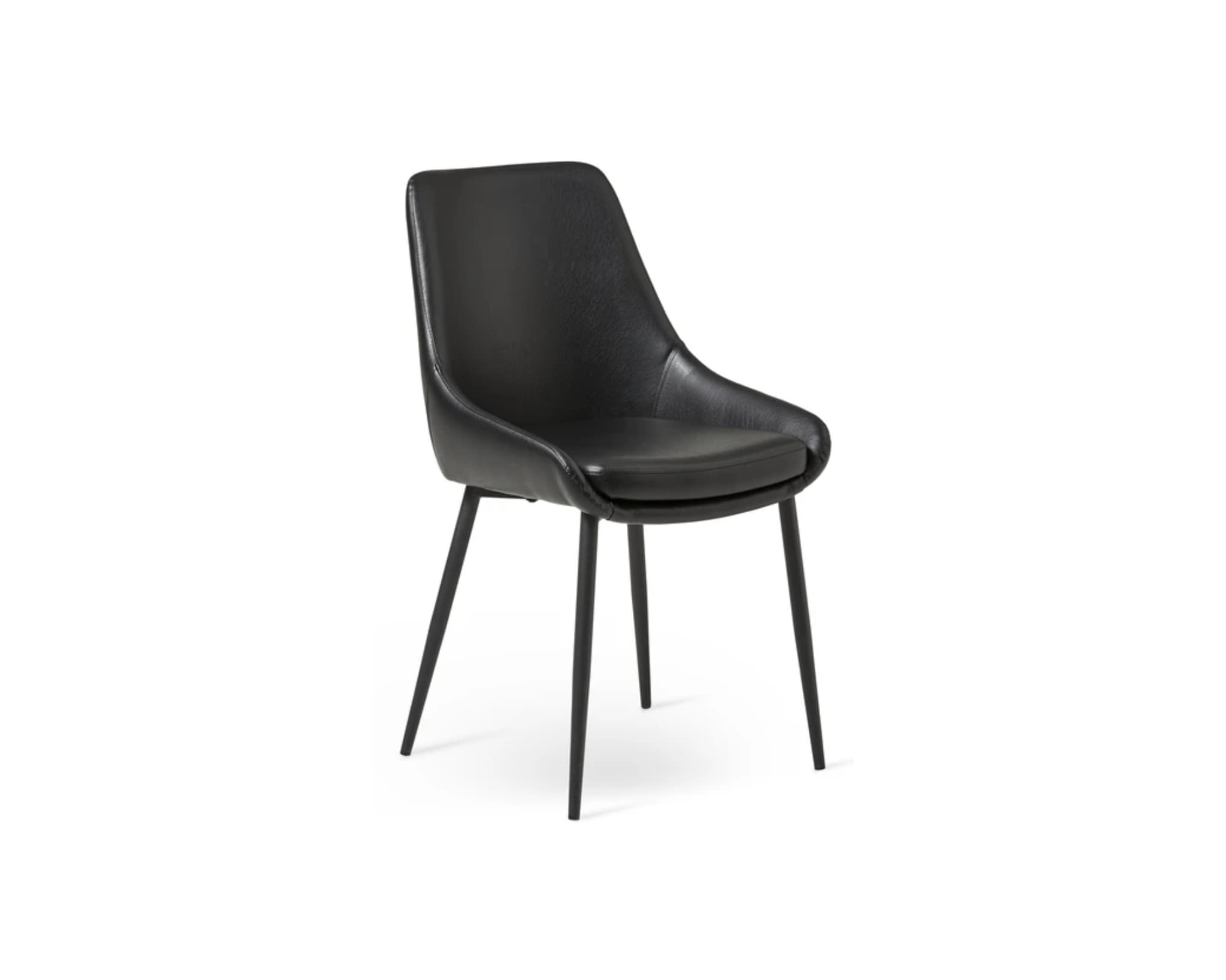 Mio Leon ruokapöydän tuoli musta, 2 kpl setti