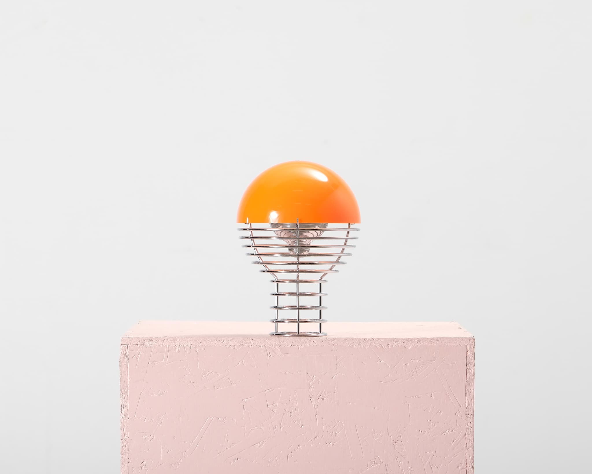 Verpan Wire kannettava pöytävalaisin ø 18 cm oranssi