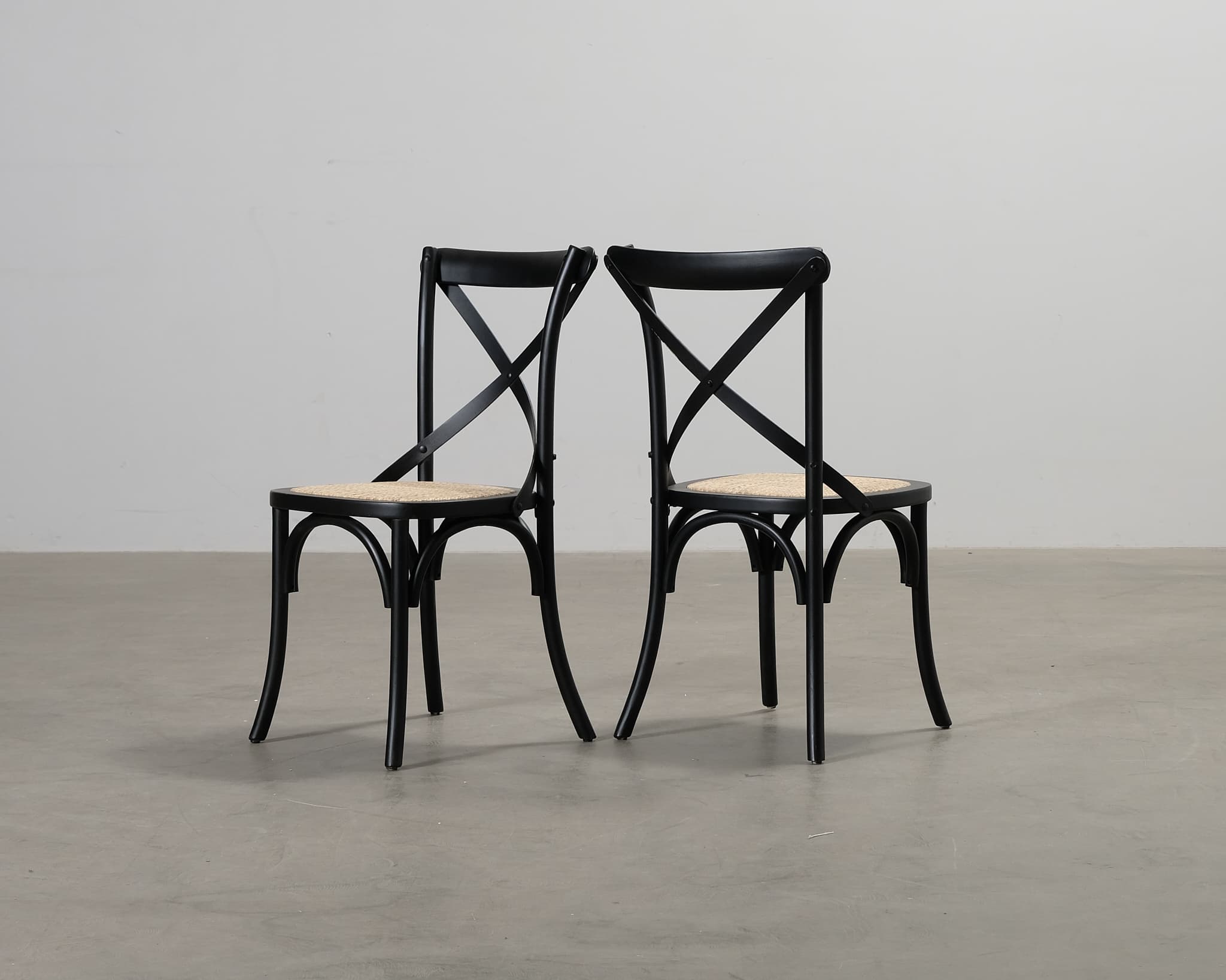 Kalb ruokapöydän tuoli musta, 2 kpl setti