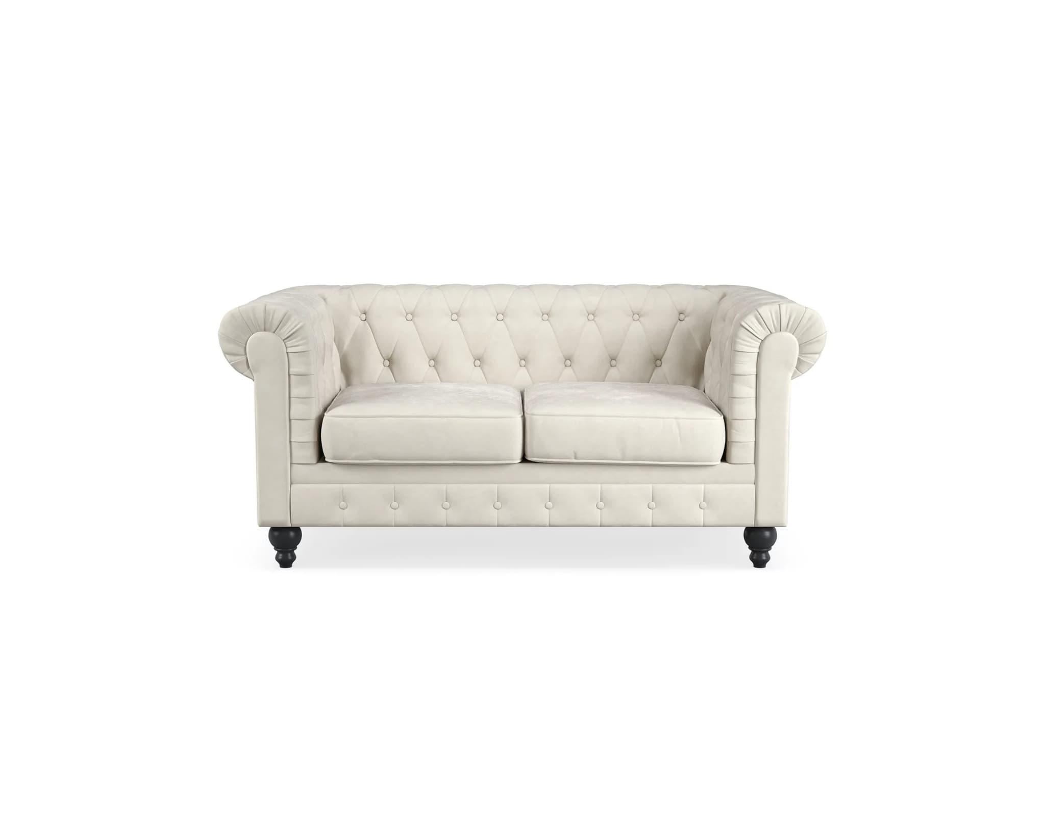 Manor House Chesterfield Lyx 2-istuttava sohva beige