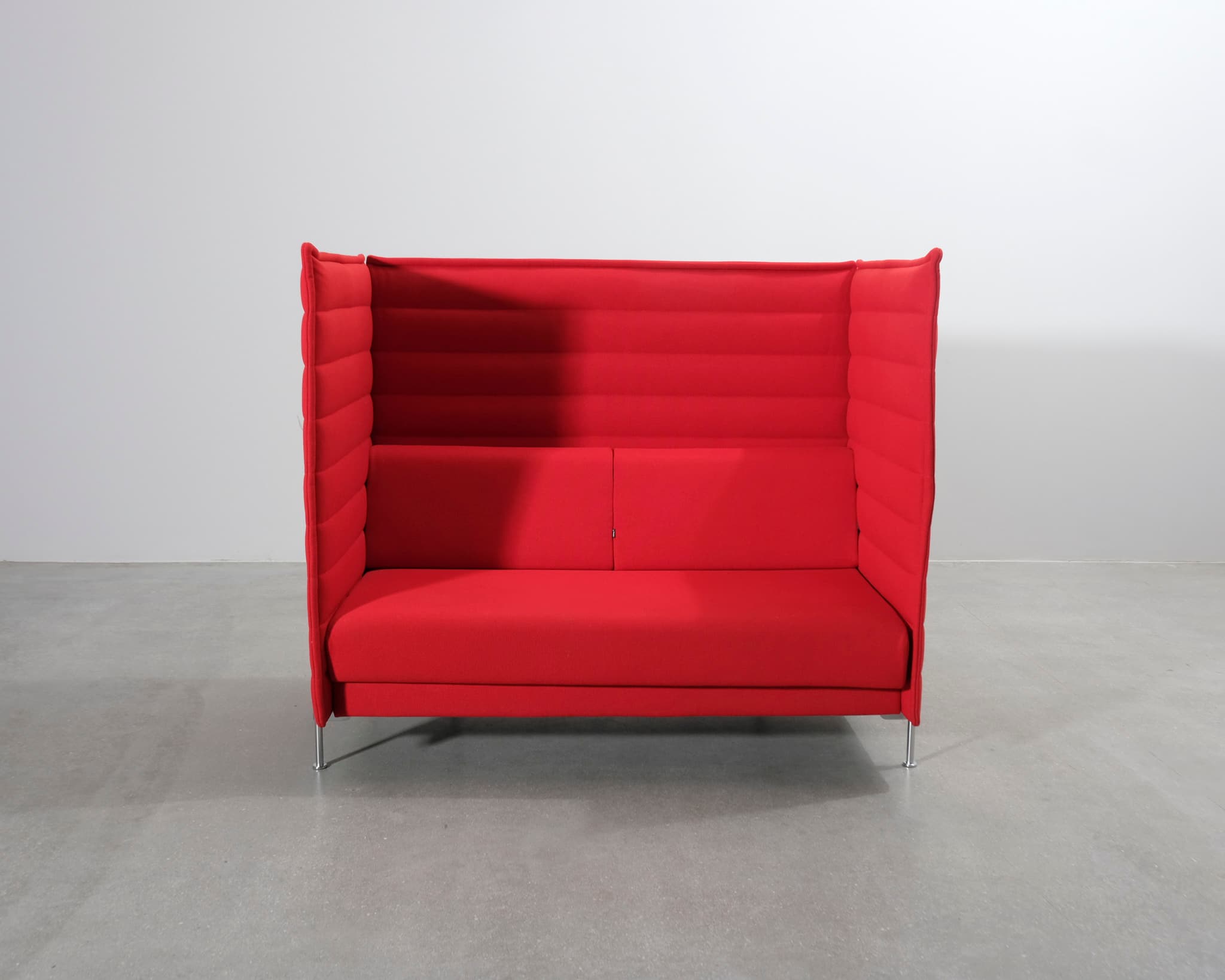 Vitra Alcove Highback 2-istuttava akustiikkasohva punainen