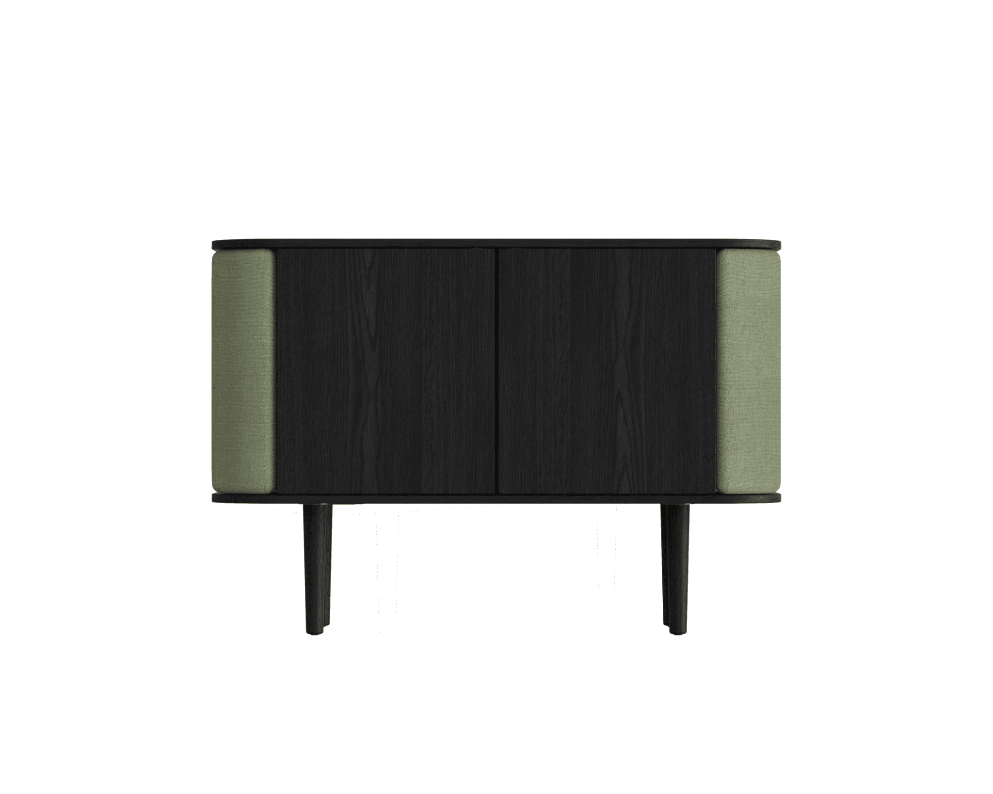 Umage Treasures 2-ovinen kaappi mustaksi petsattu tammi / Morning Meadows