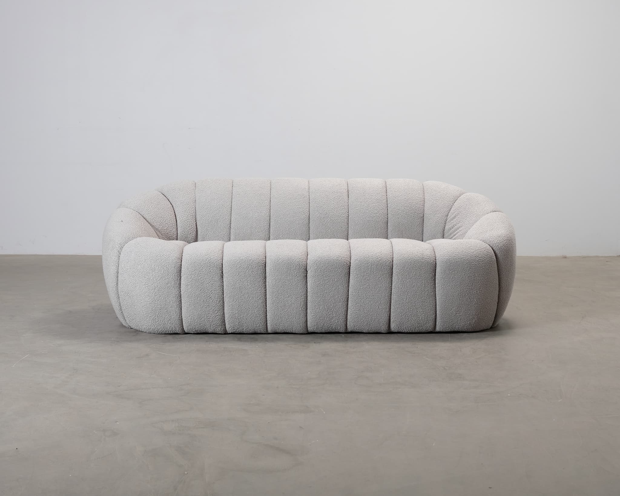 Micadoni Catalia 3-istuttava sohva vaaleanharmaa