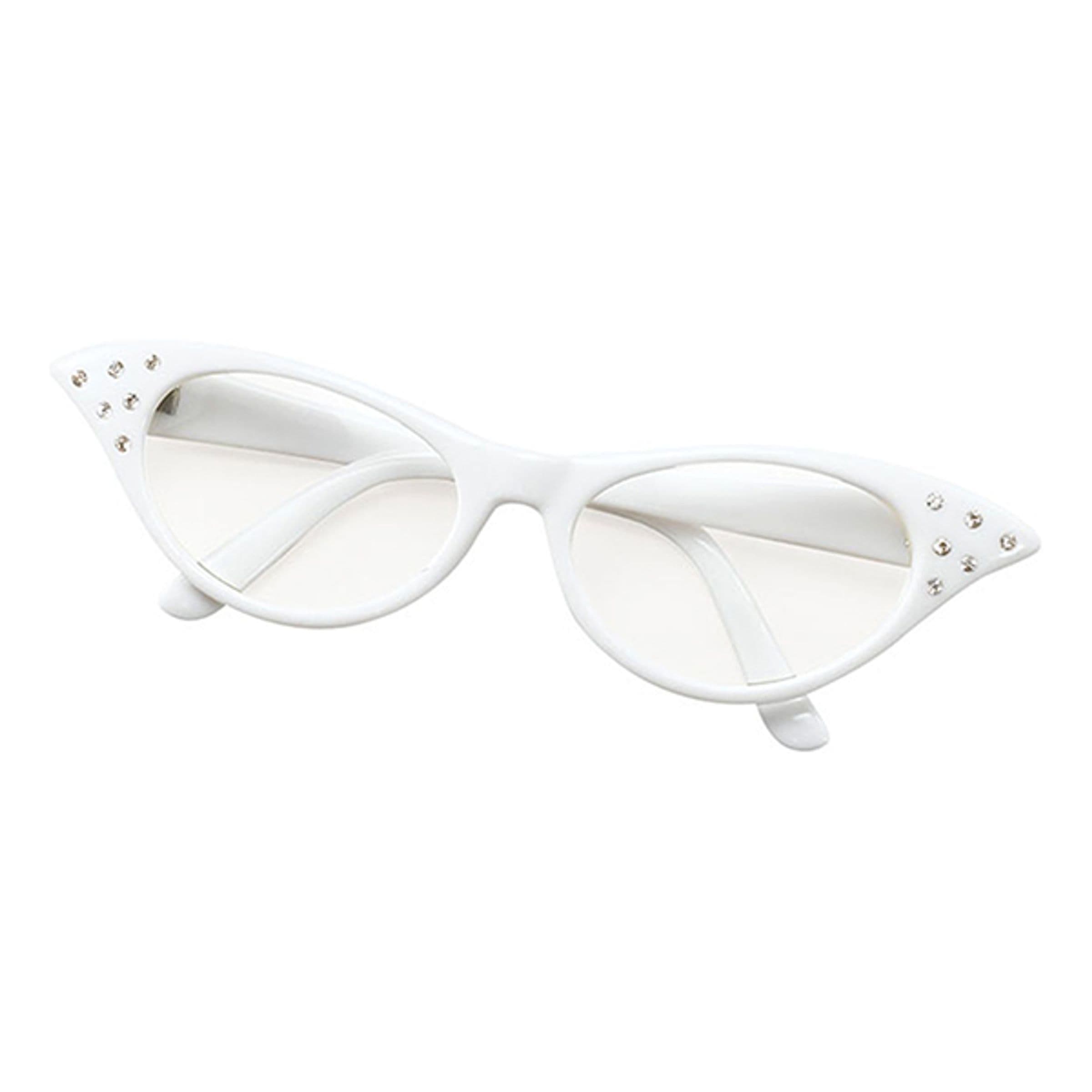 50-luvun Silmälasit - Valkoinen