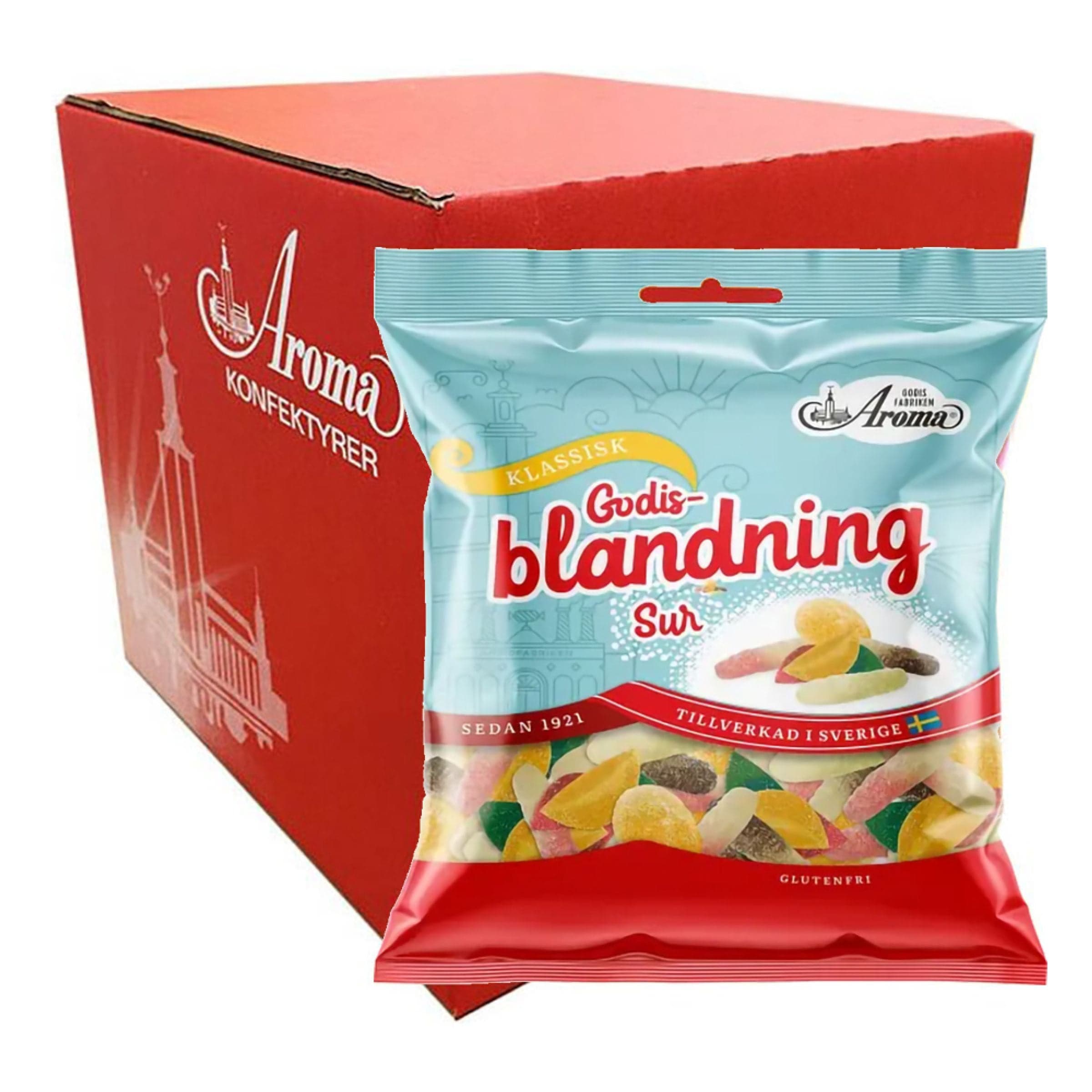 Aroma Karkit-mix Hapan Suurpakkaus - 20 x 80 g