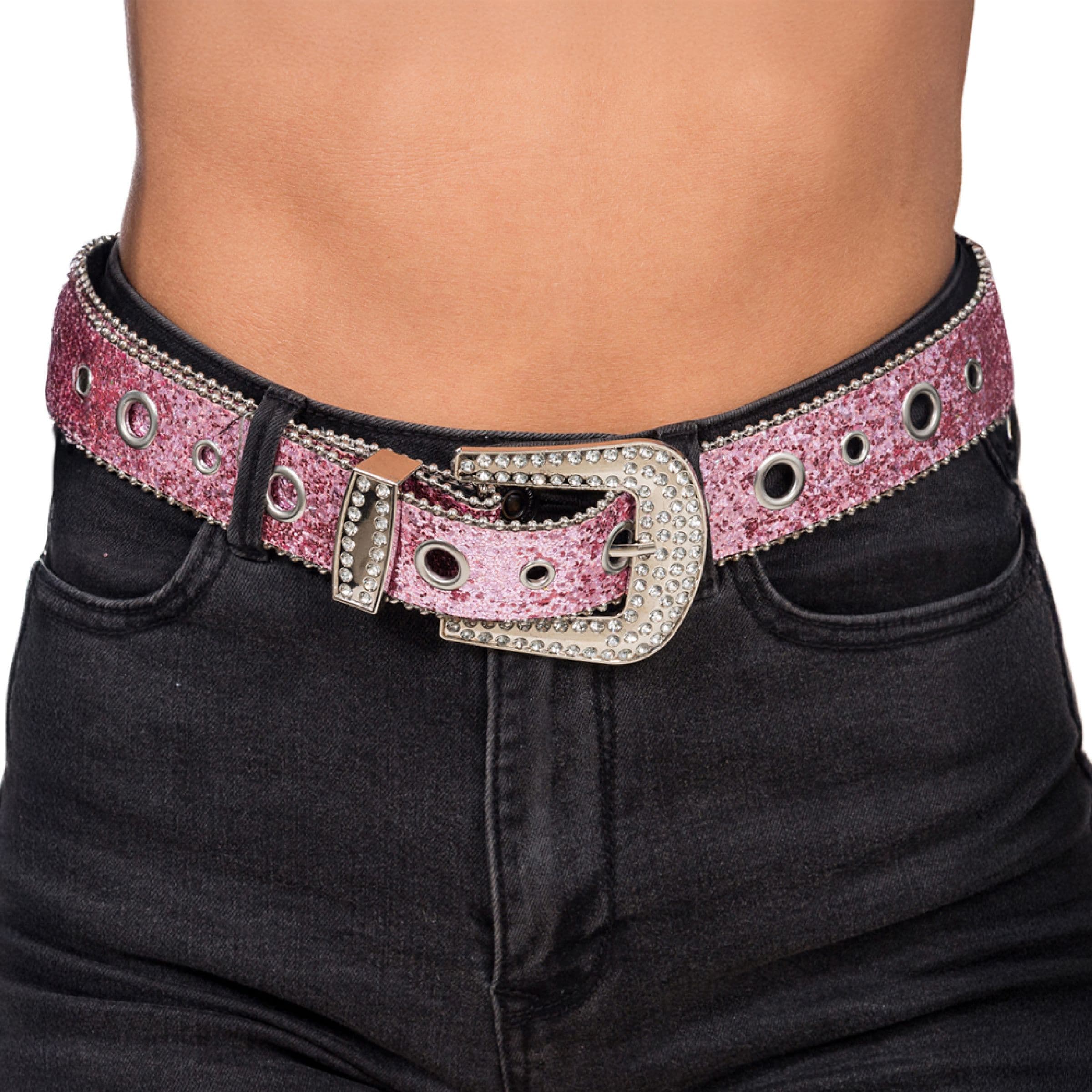 Glittervyö Vaaleanpunainen - One size