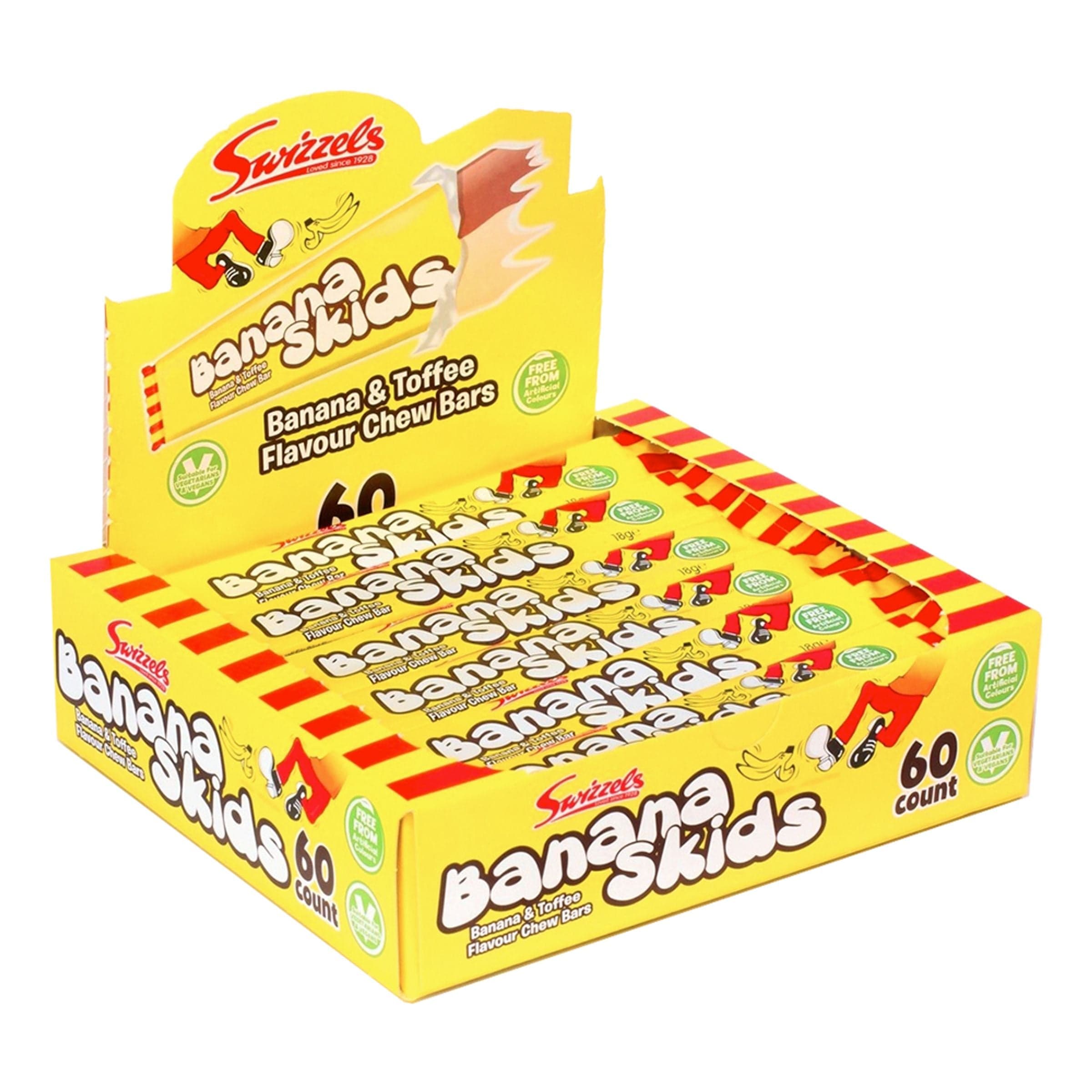 Banana Skids Suurpakkaus - 60 x 18 g