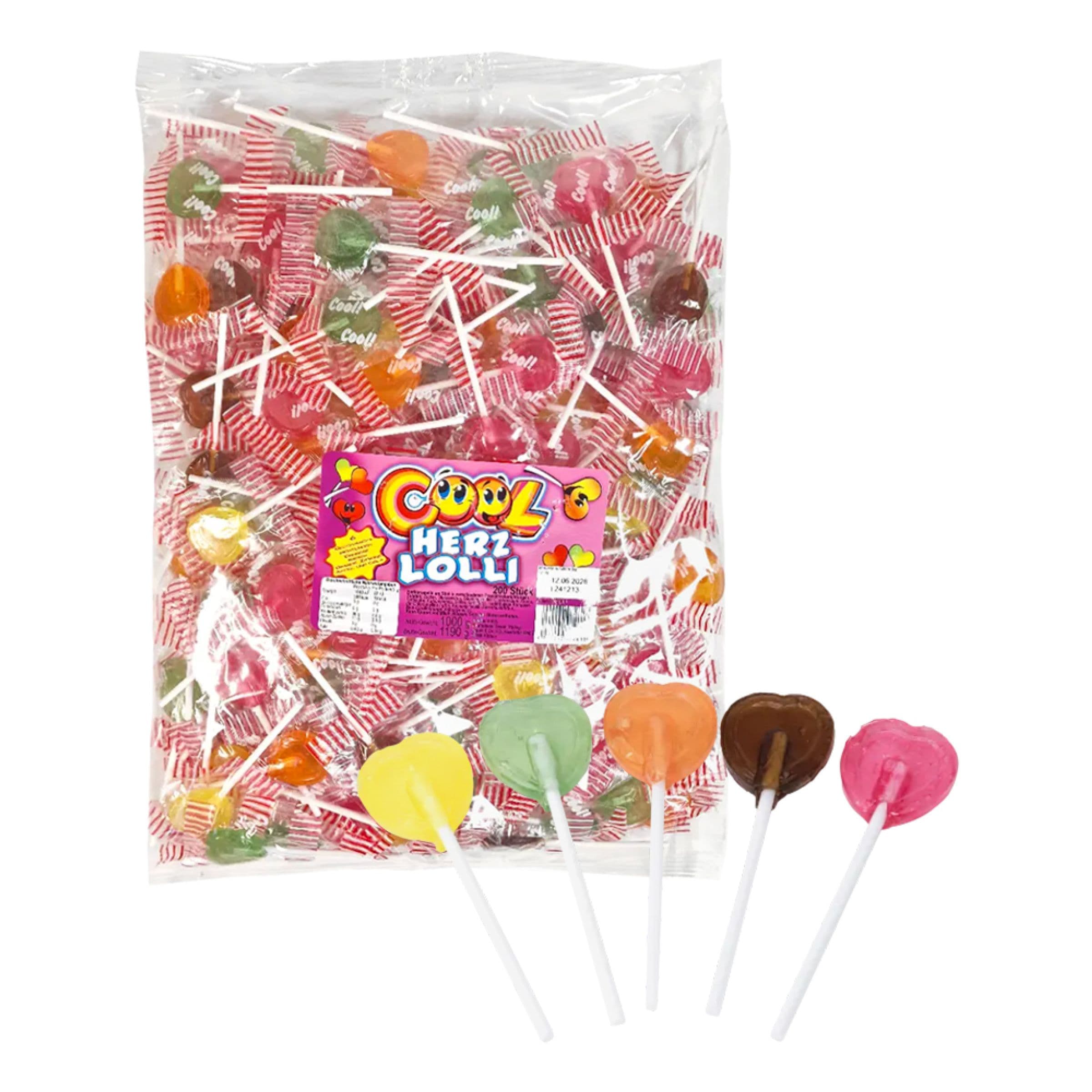 Cool Herz Lolly Suurpakkaus - 200 x 5 g