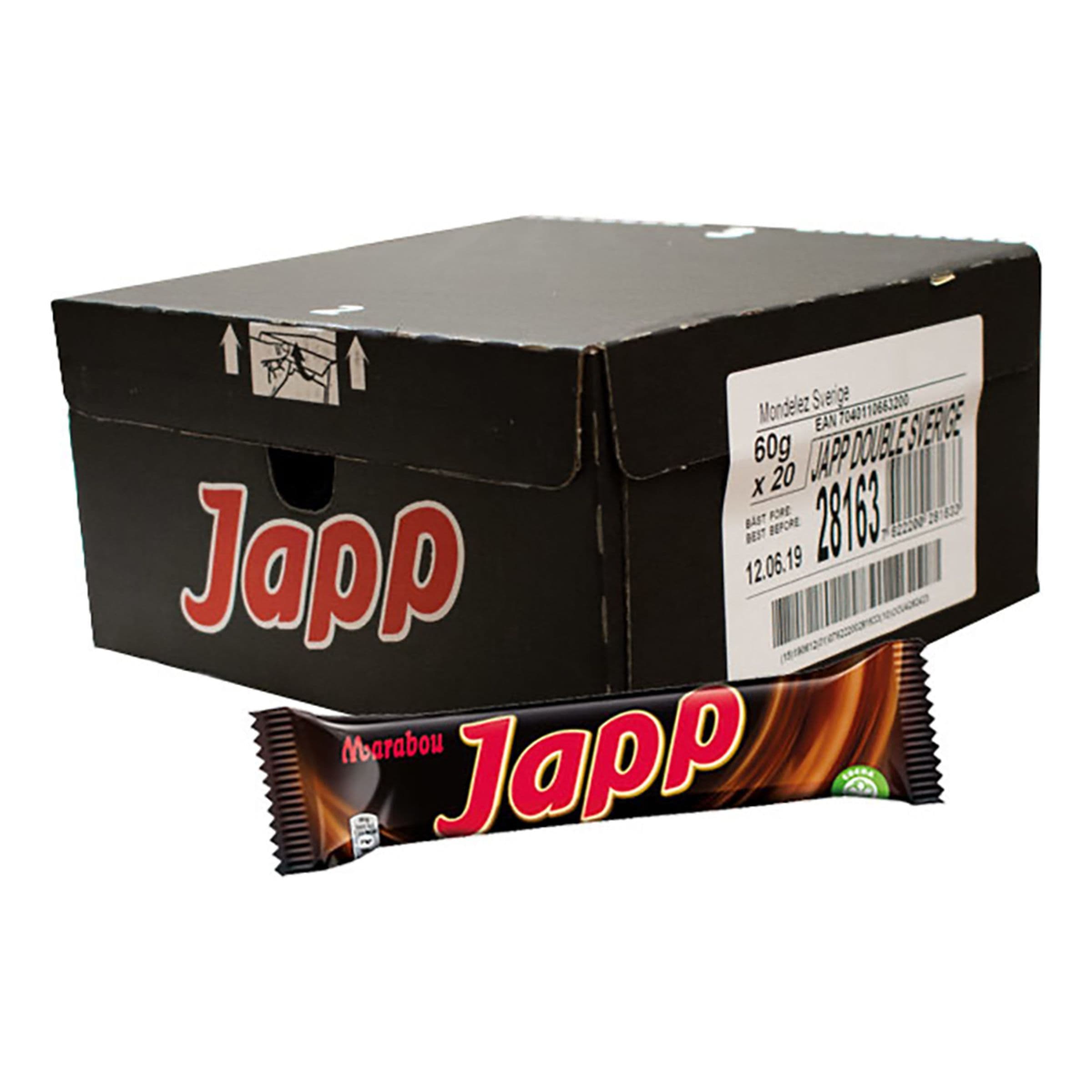 Marabou Dubbel Japp Suurpakkaus - 20 x 60 g