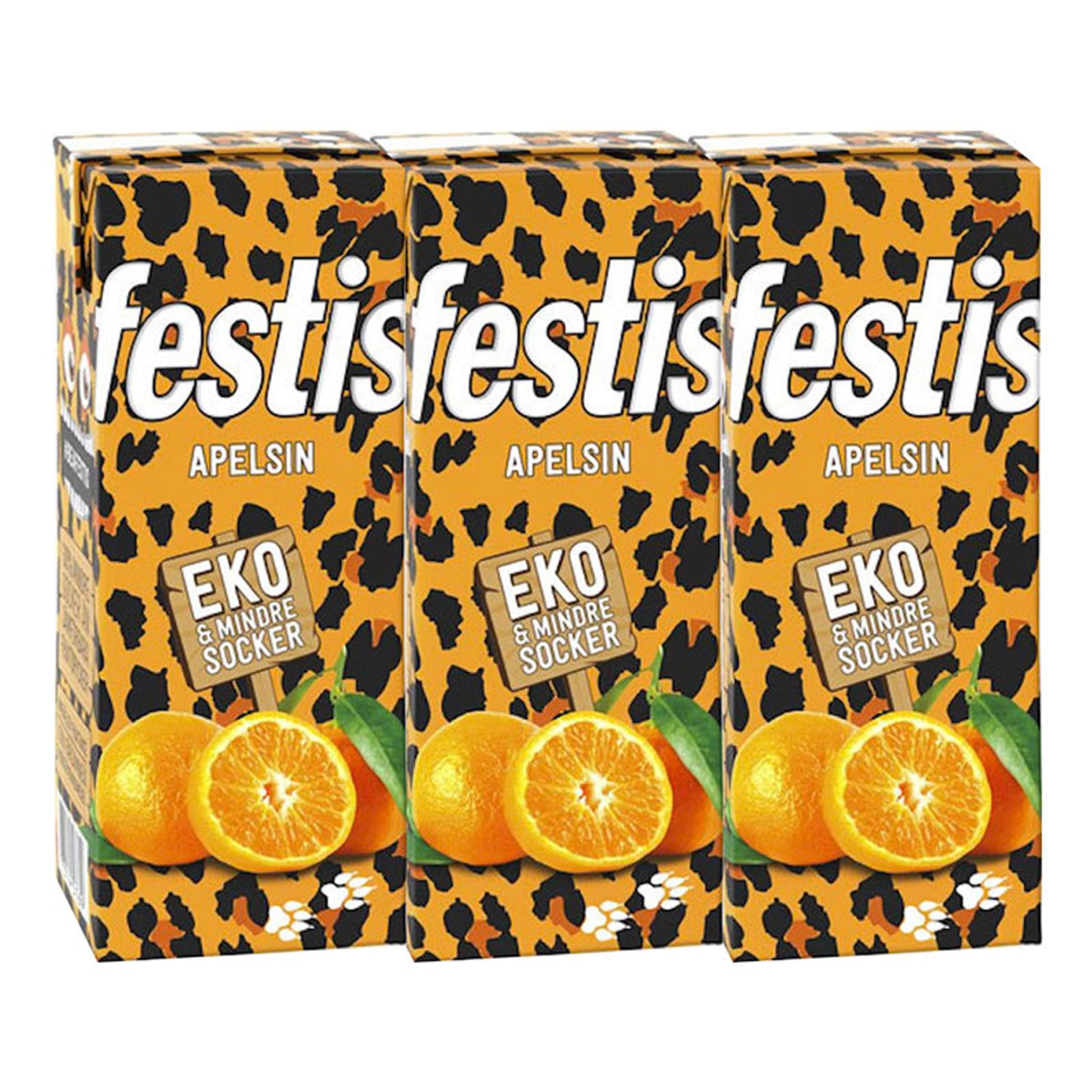 Festis Appelsiini Ekologinen - 3 x 200 ml