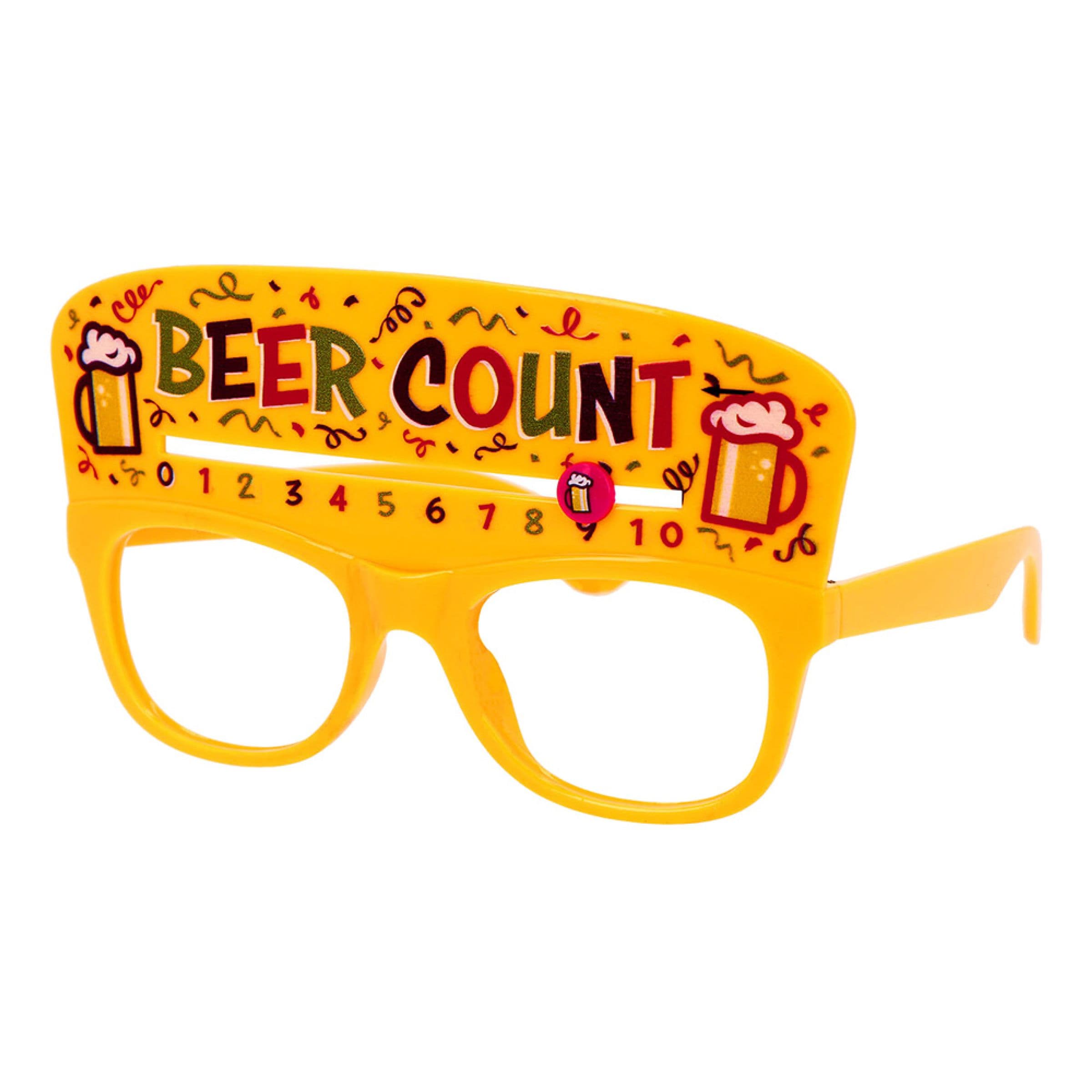 Beer Count -silmälasit Keltainen - One size