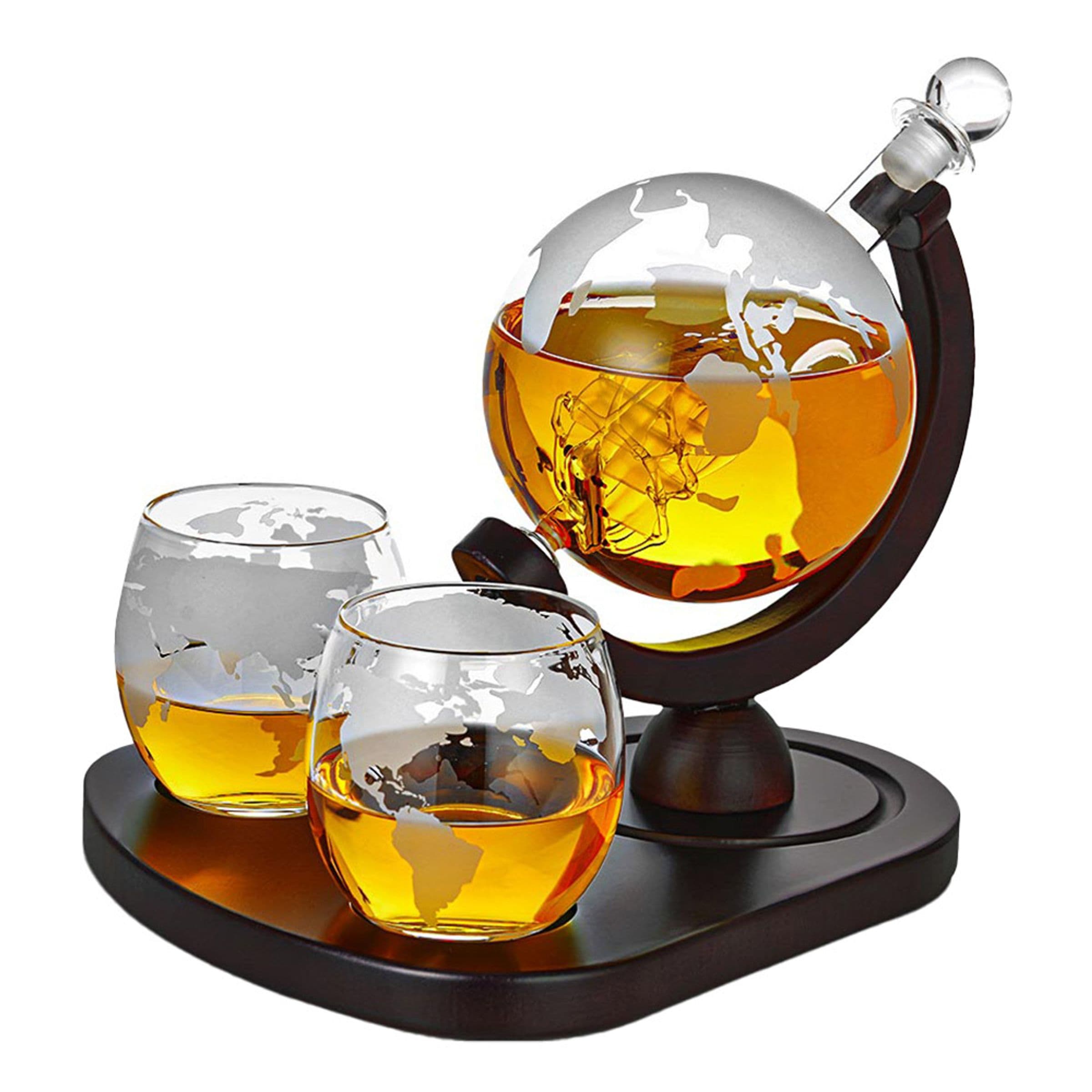 Karttapallokarahvi Lasista Deluxe Setti