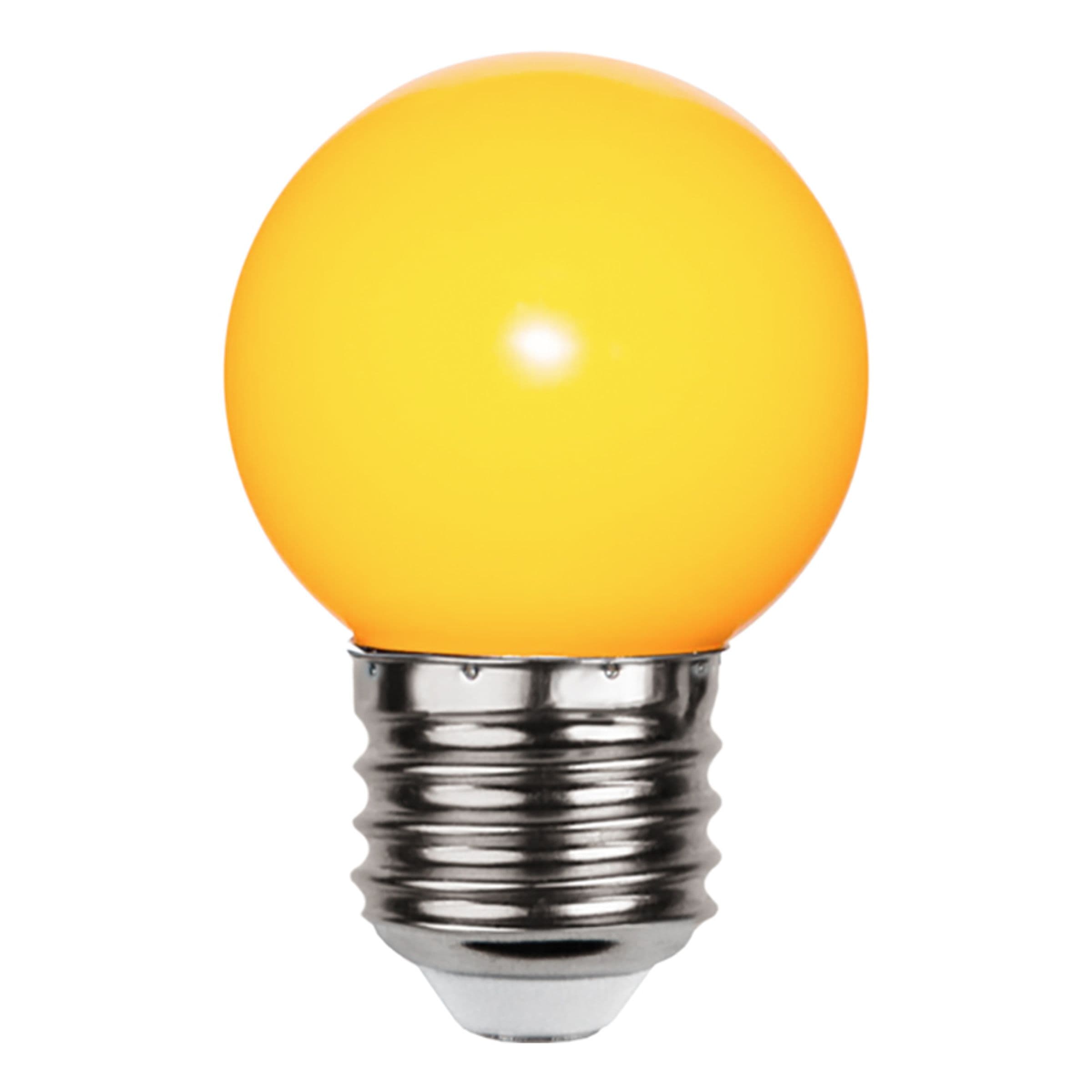 Pallolamppu E27 LED - Gul