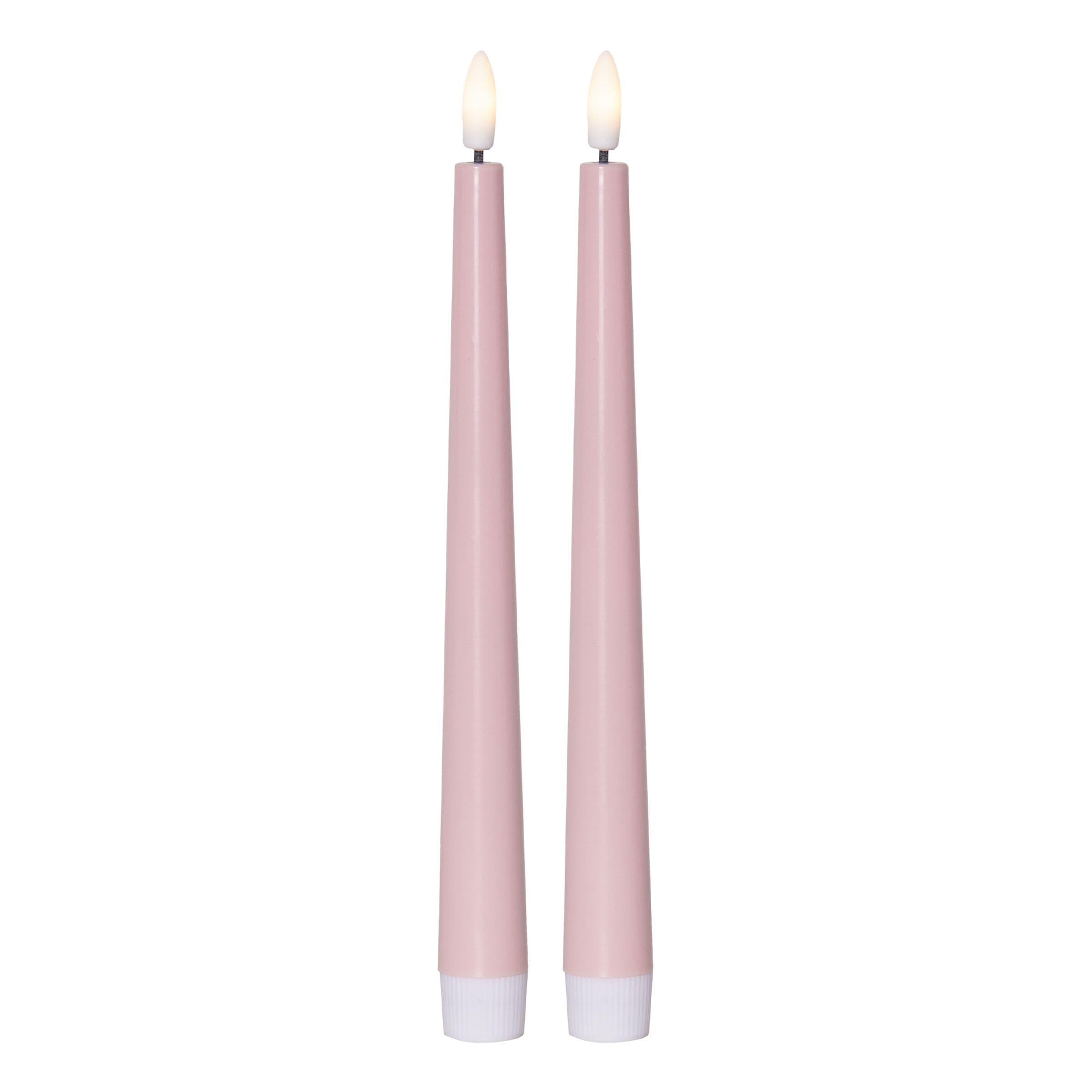 LED Kynttilä Vaaleanpunainen - 2-pakkaus