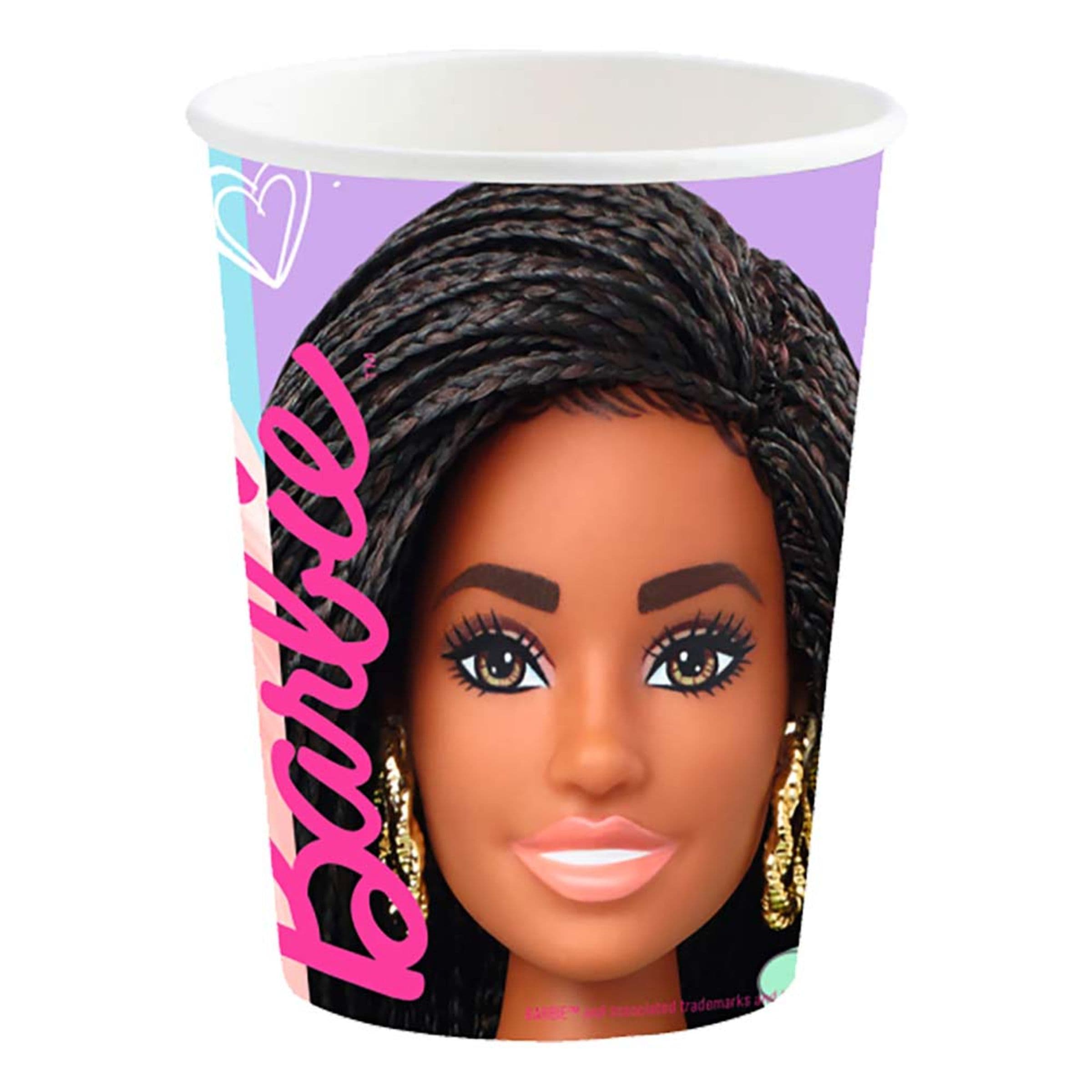 Pahvimukit Barbie - 8-pakkaus