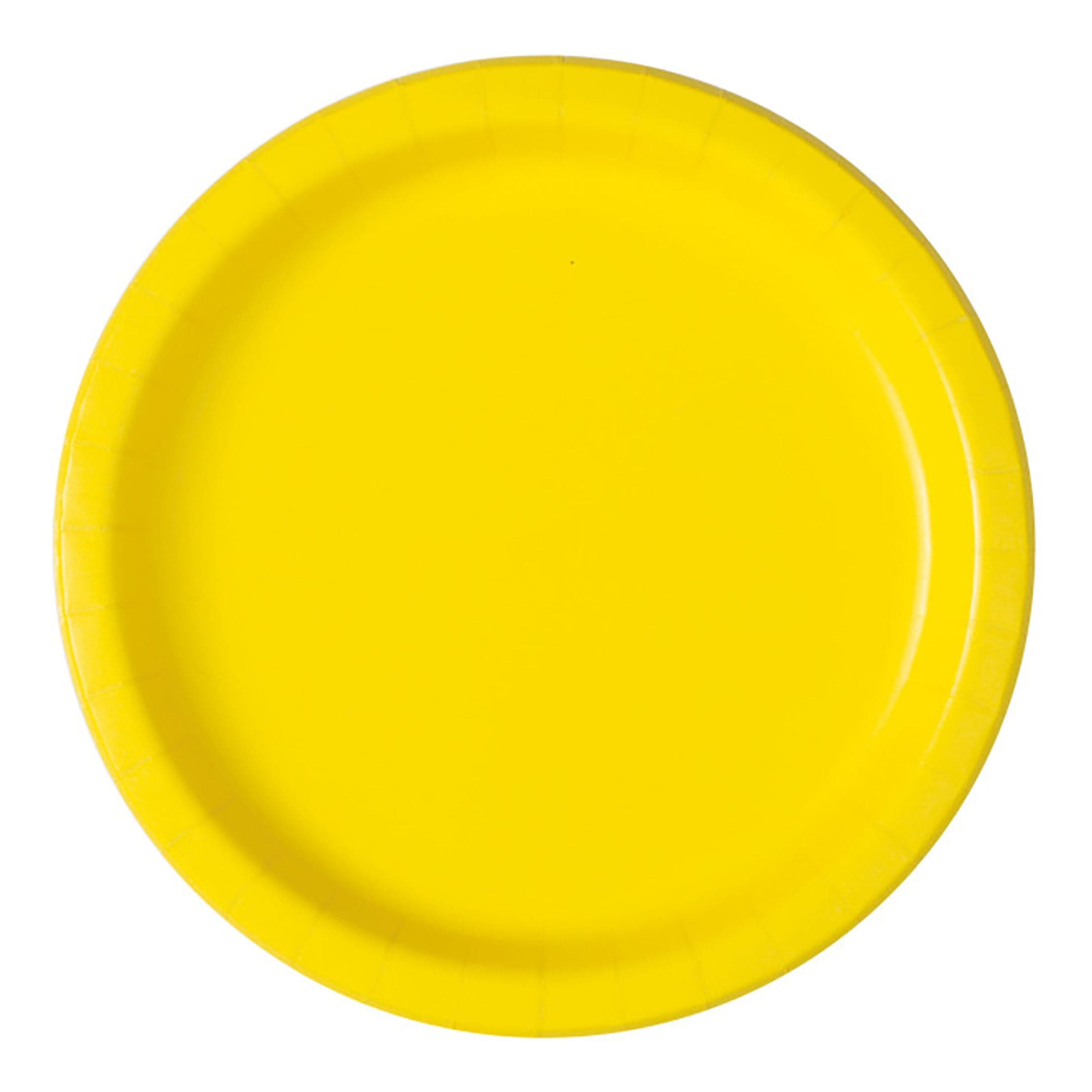 Pahvilautaset Keltainen - 8-pakkaus