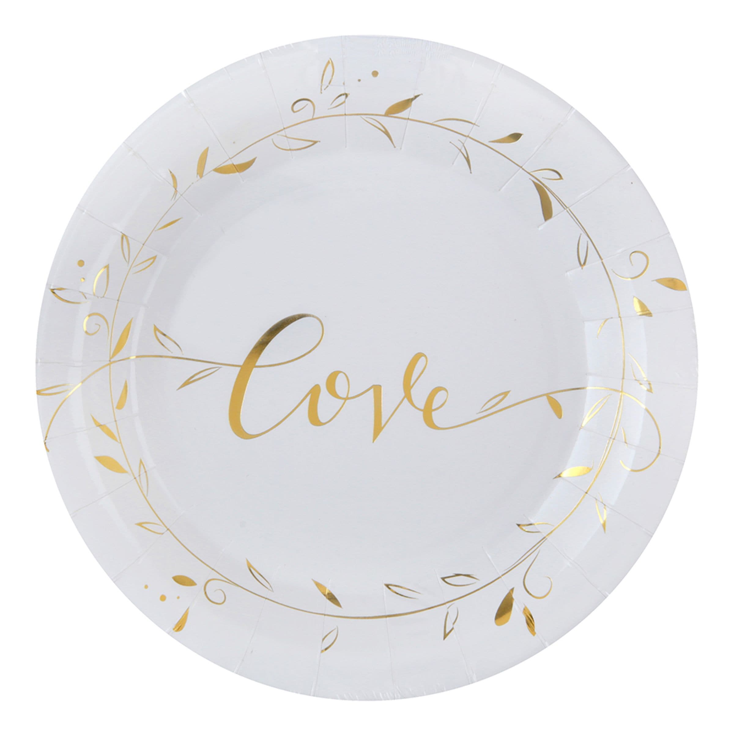 Pahvilautaset Just Married - 10-pakkaus