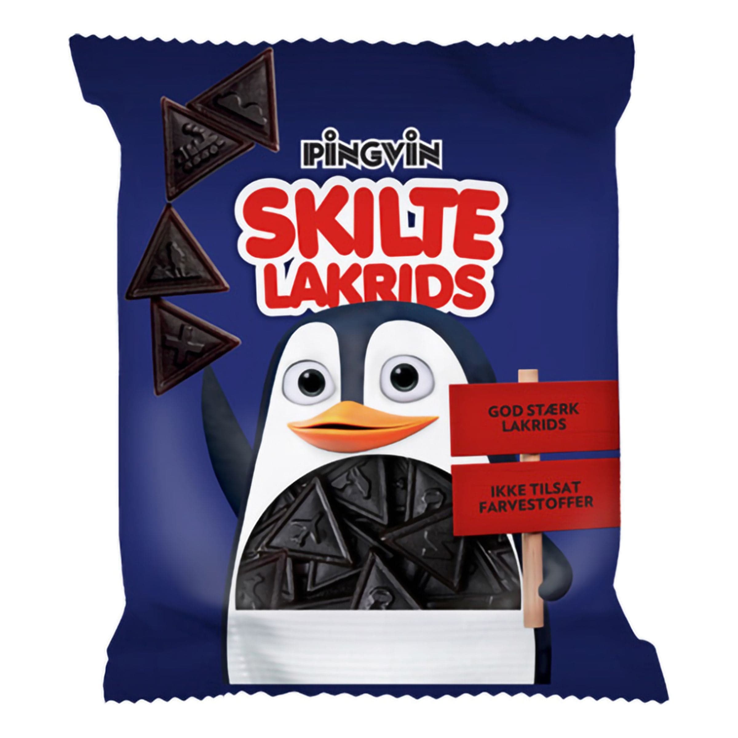 Pingvin Skilte Lakrids - 110 g