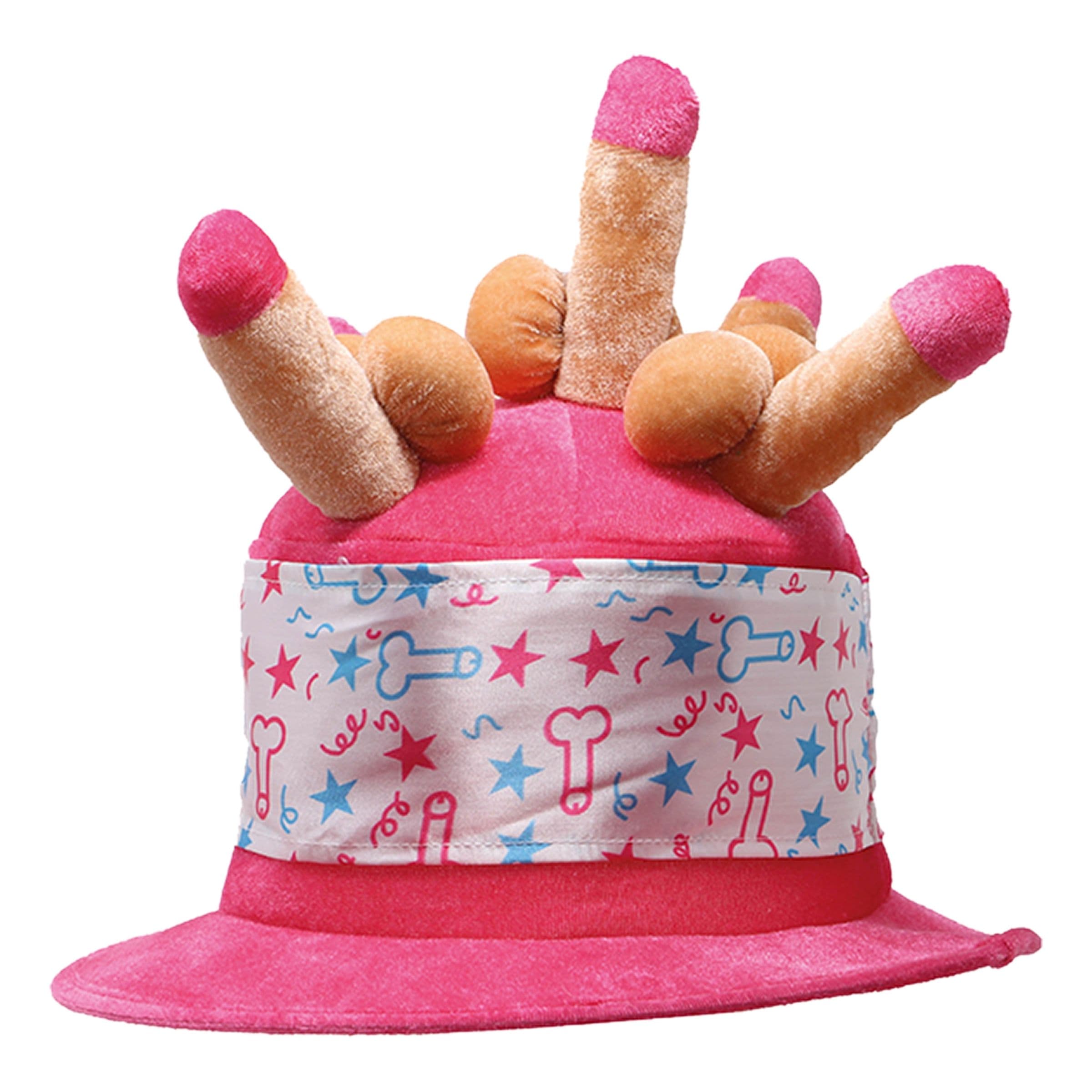 Vaaleanpunainen Hattu Pippeleillä - One size