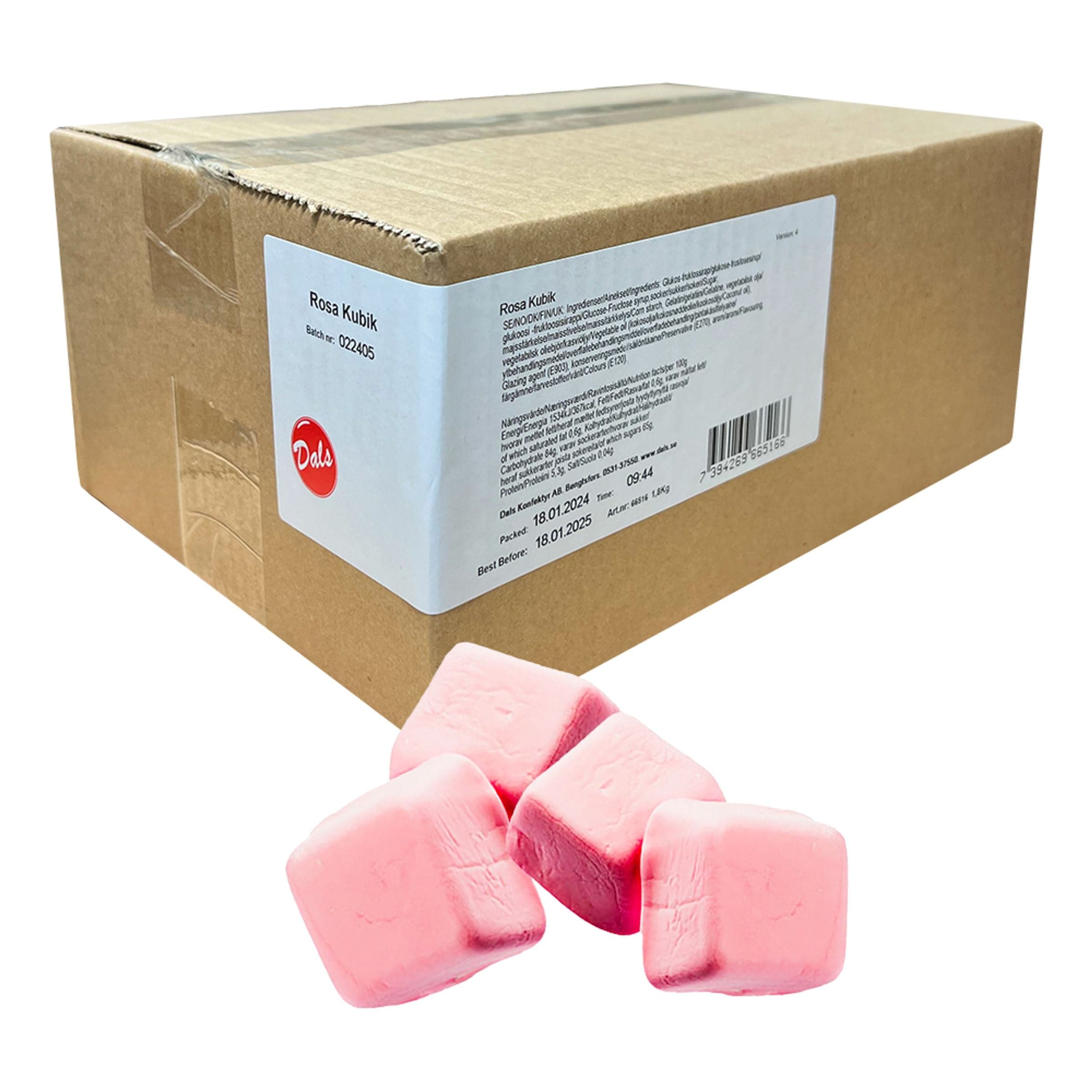 Dals Rosa Kubik Suurpakkaus - 1,8 kg