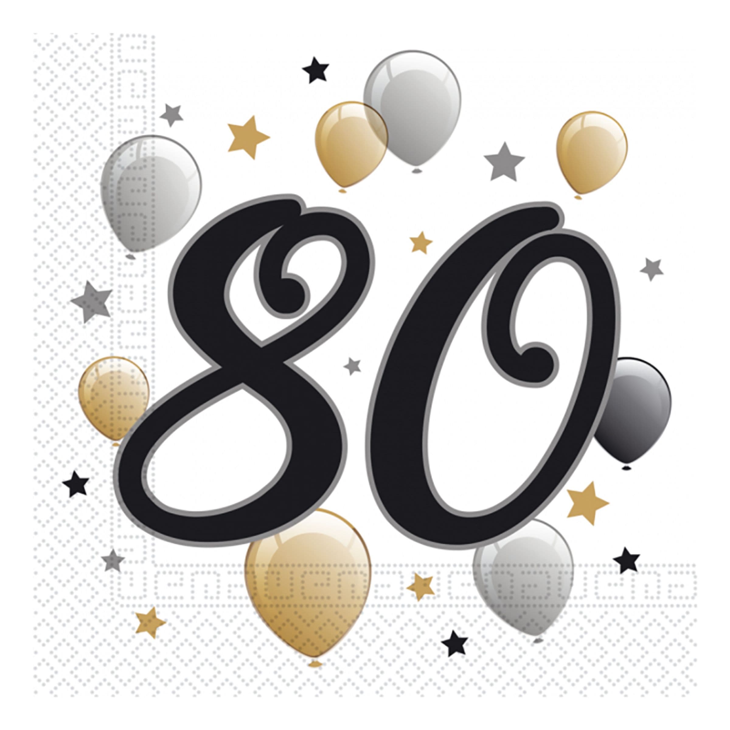 Lautasliinat 80 Ilmapallot - 20-pakkaus