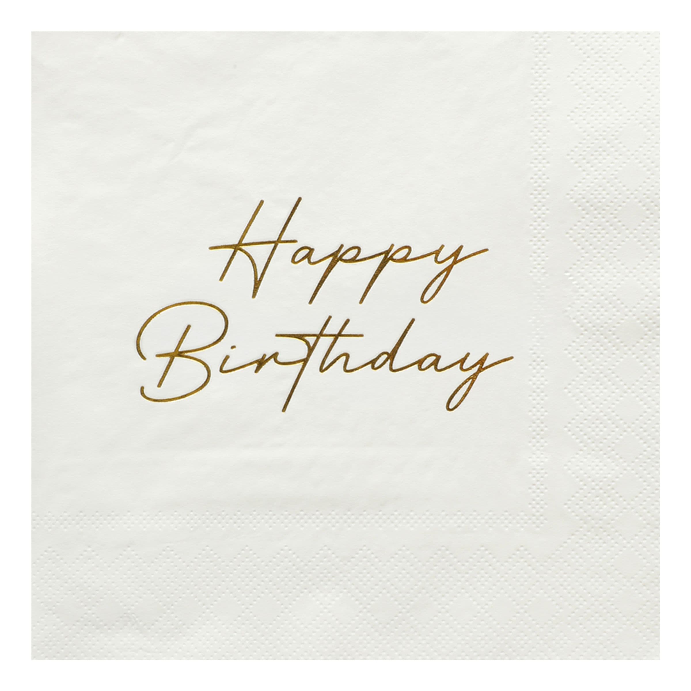 Lautasliinat Happy Birthday - 16-pakkaus