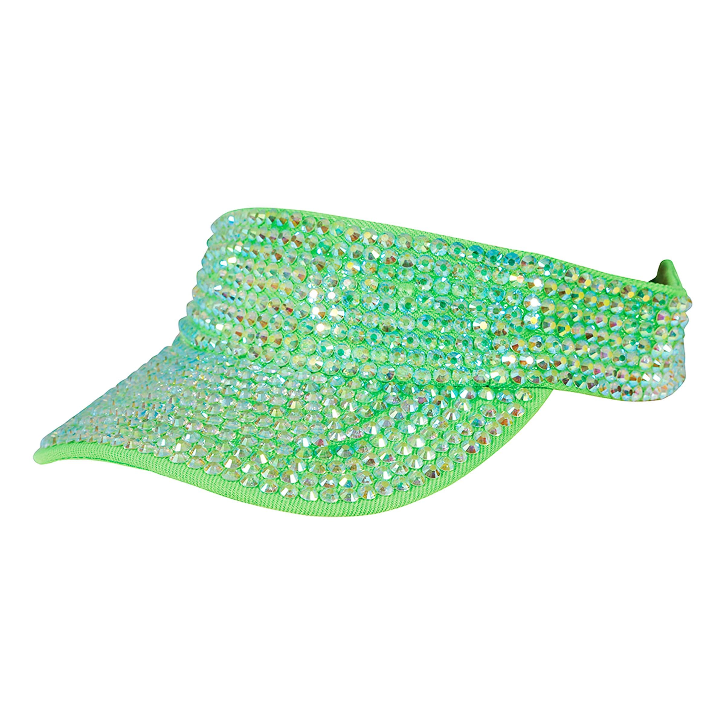 Vihreä lippis strassikoristeilla - One size