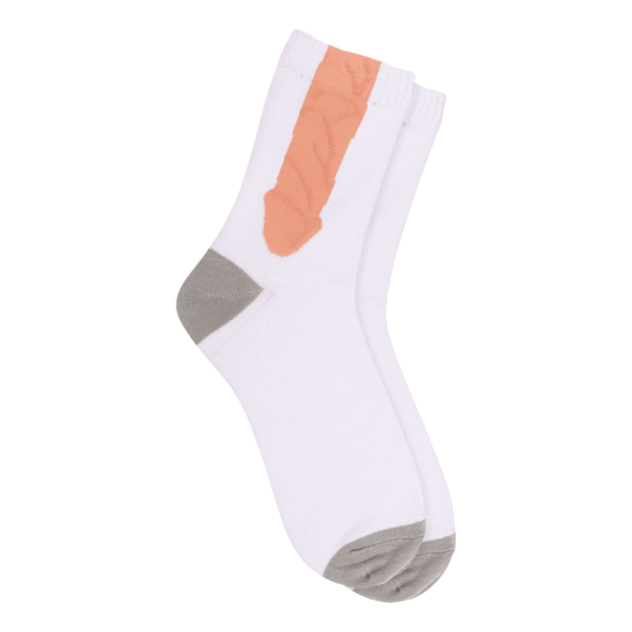 Sukat penis-kuosilla - Valkoinen