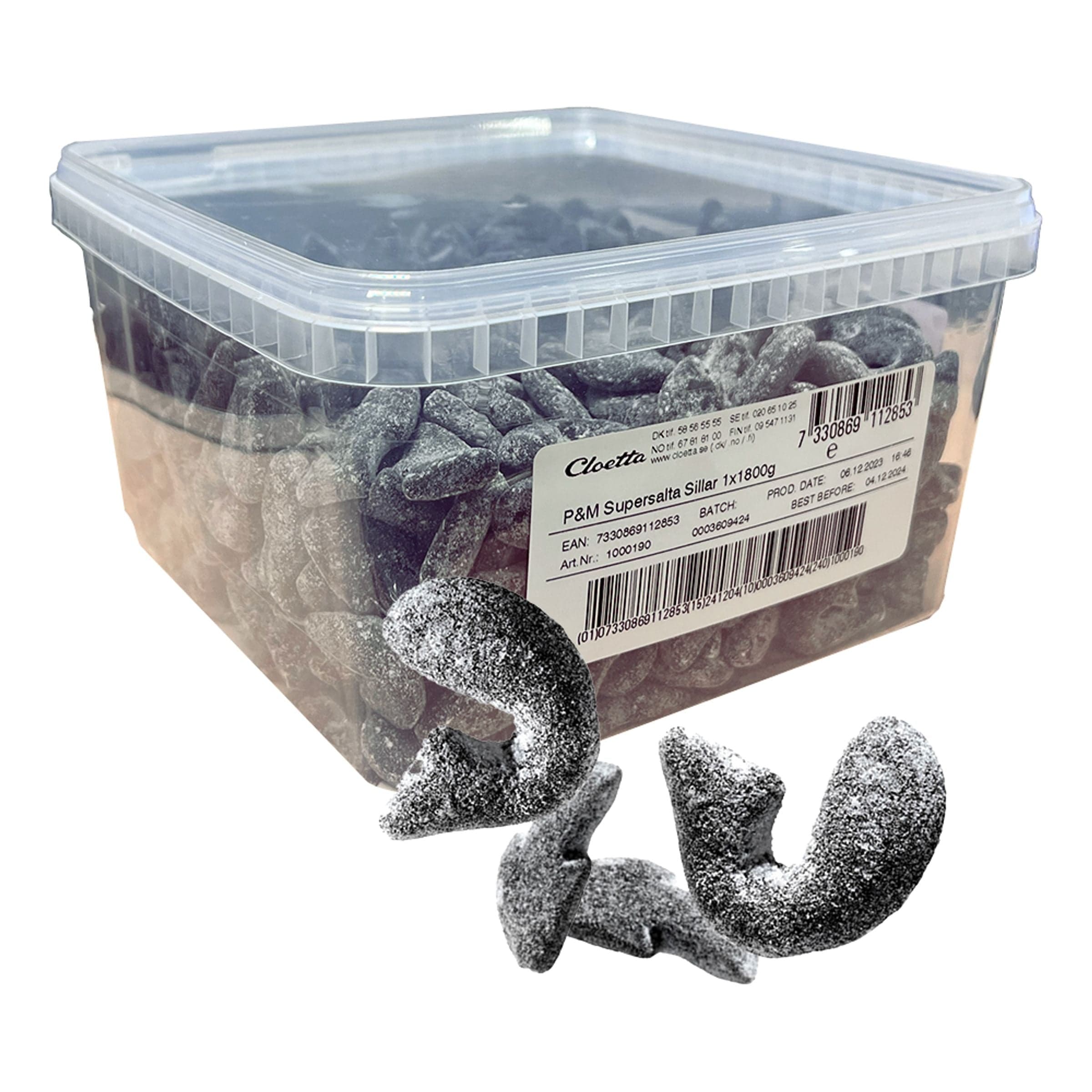 Malaco Supersuolaiset Sillit Suurpakkaus - 1,8 kg