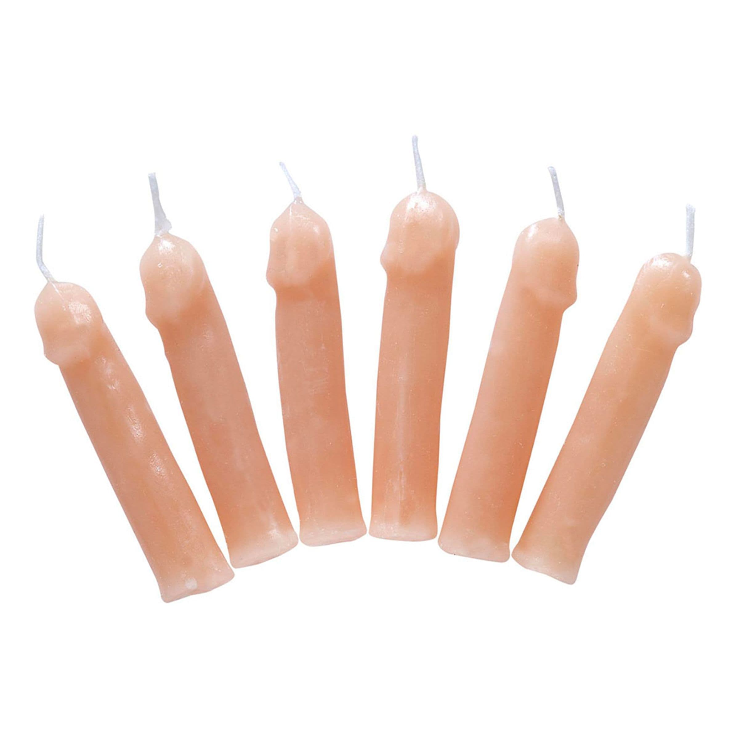 Kakkukynttilät Kikkelit - 6-pakkaus