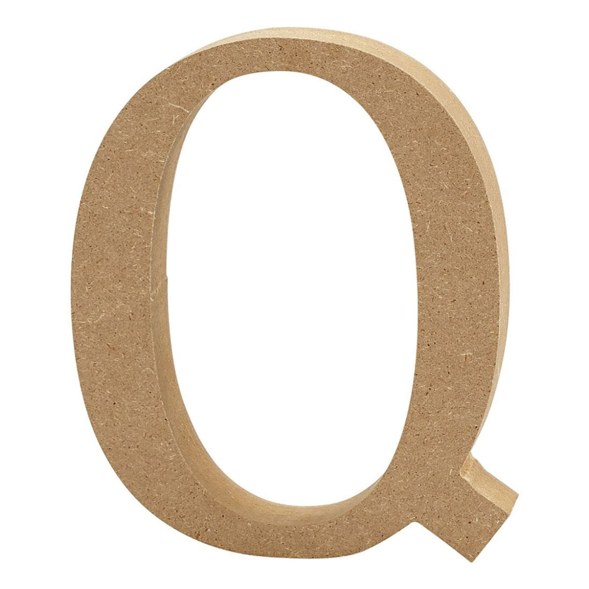 Puukirjain Suuri - Kirjain Q