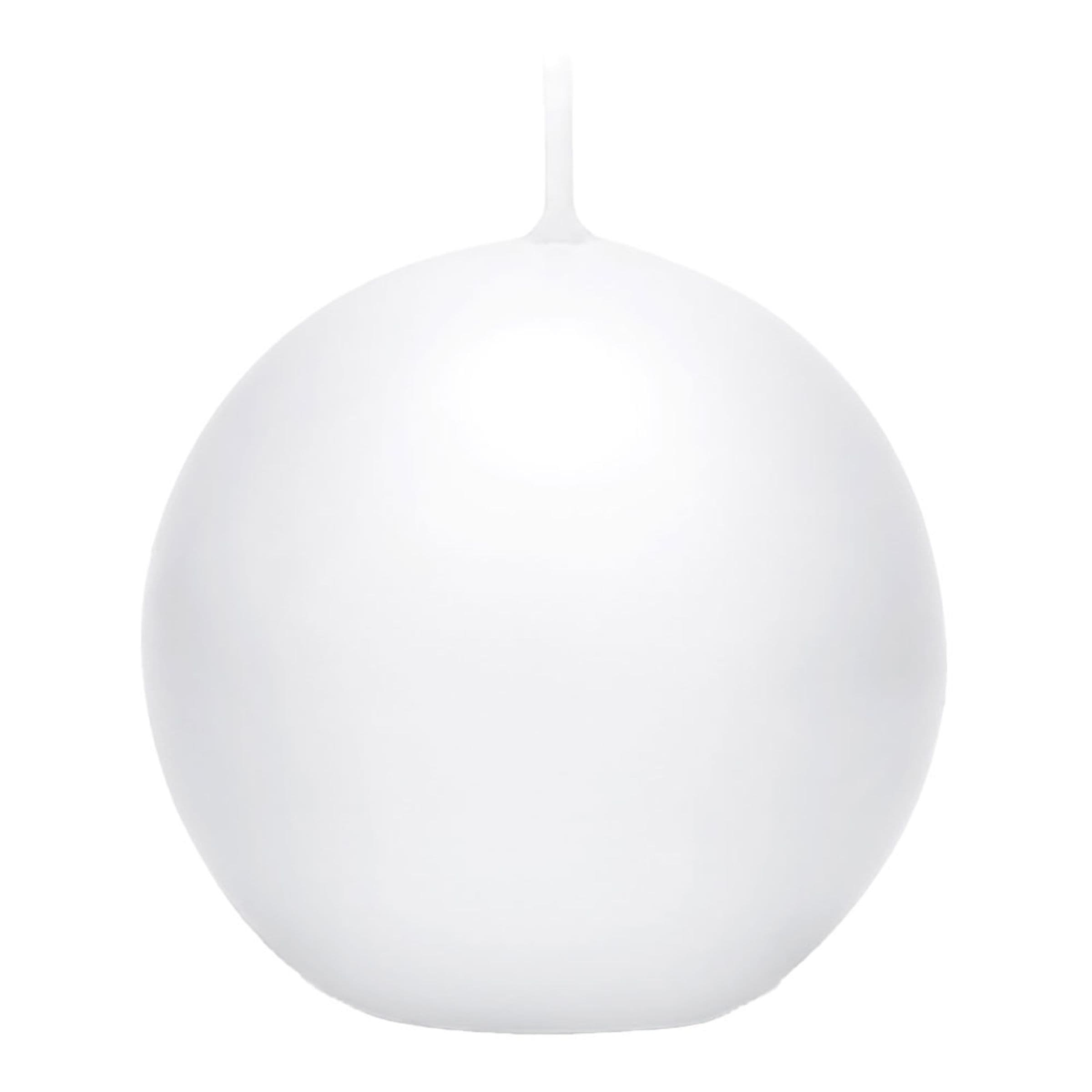 Valkoinen Pyöreä Pöytäkynttilä - 6 cm – 10-pakkaus