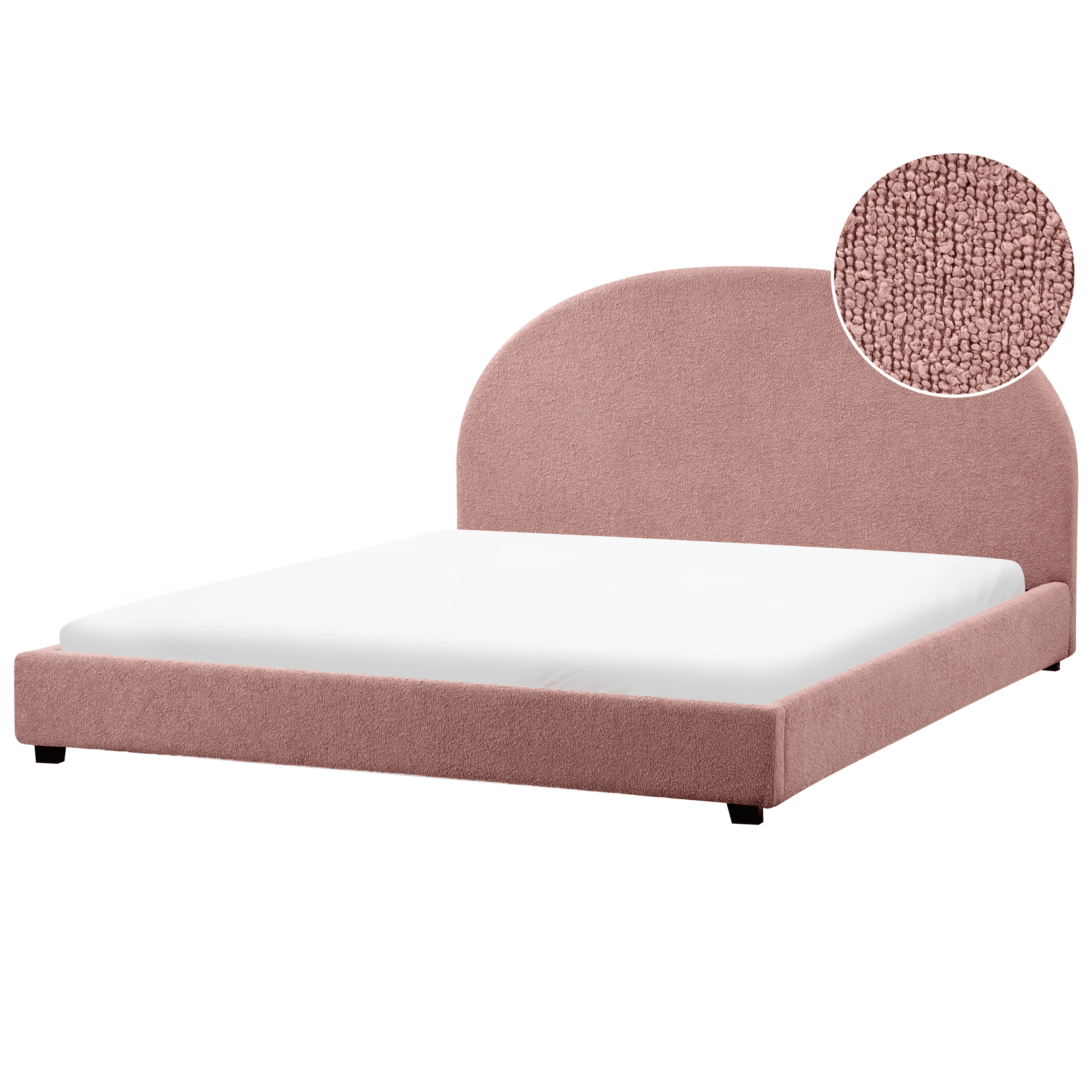 Sänky kangas VAUCLUSE 180 x 200 cm Pastellipinkki