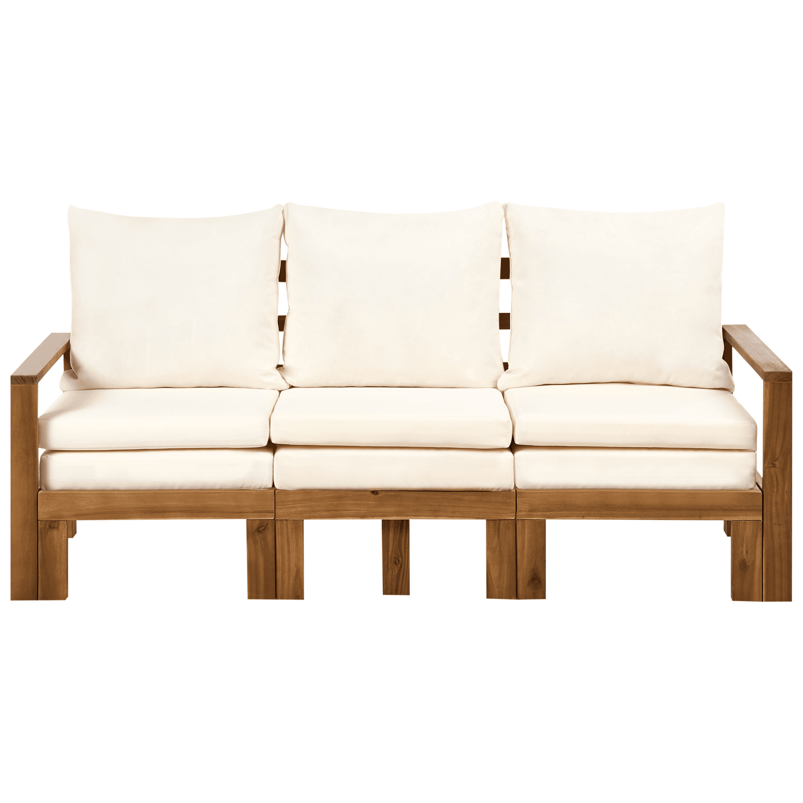 Puutarhapenkki pehmusteella ISOLELLO 190 cm säädettävä akaasia Ruskea