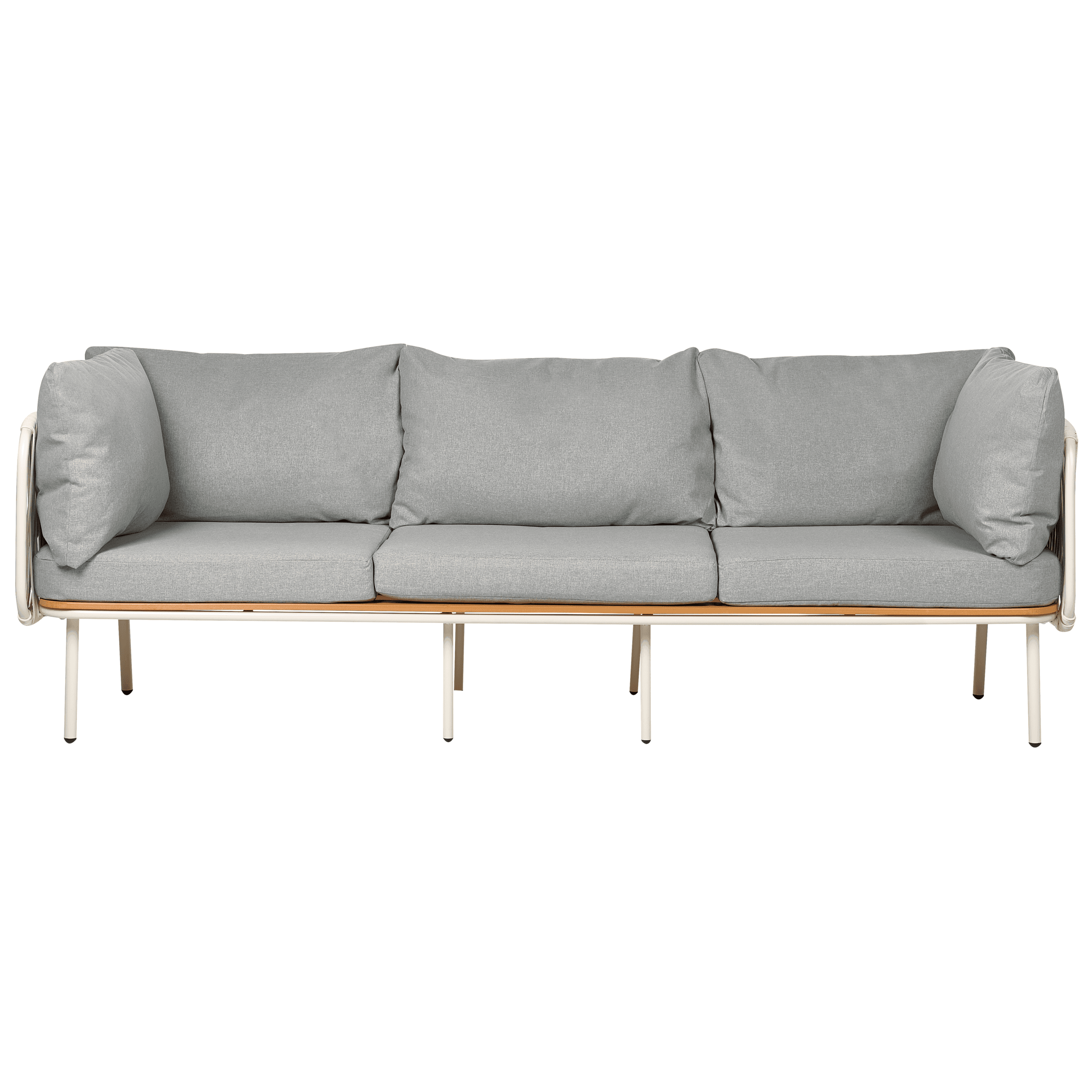 Ulkosohva 3-istuttava SENISE metalli Harmaa