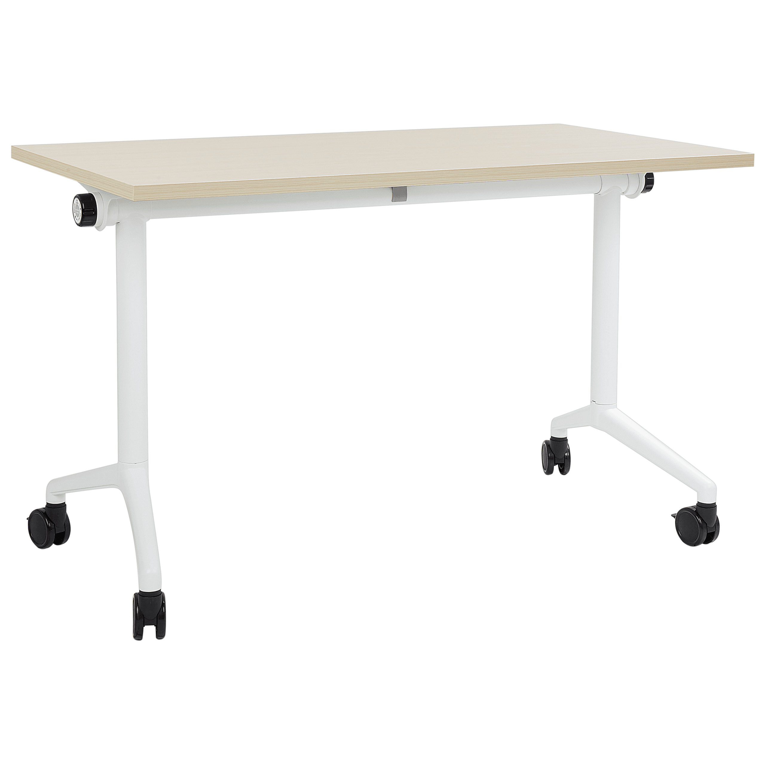 Taitettava työpöytä CAVI Vaaleanruskea 120 cm 60 cm pyörillä