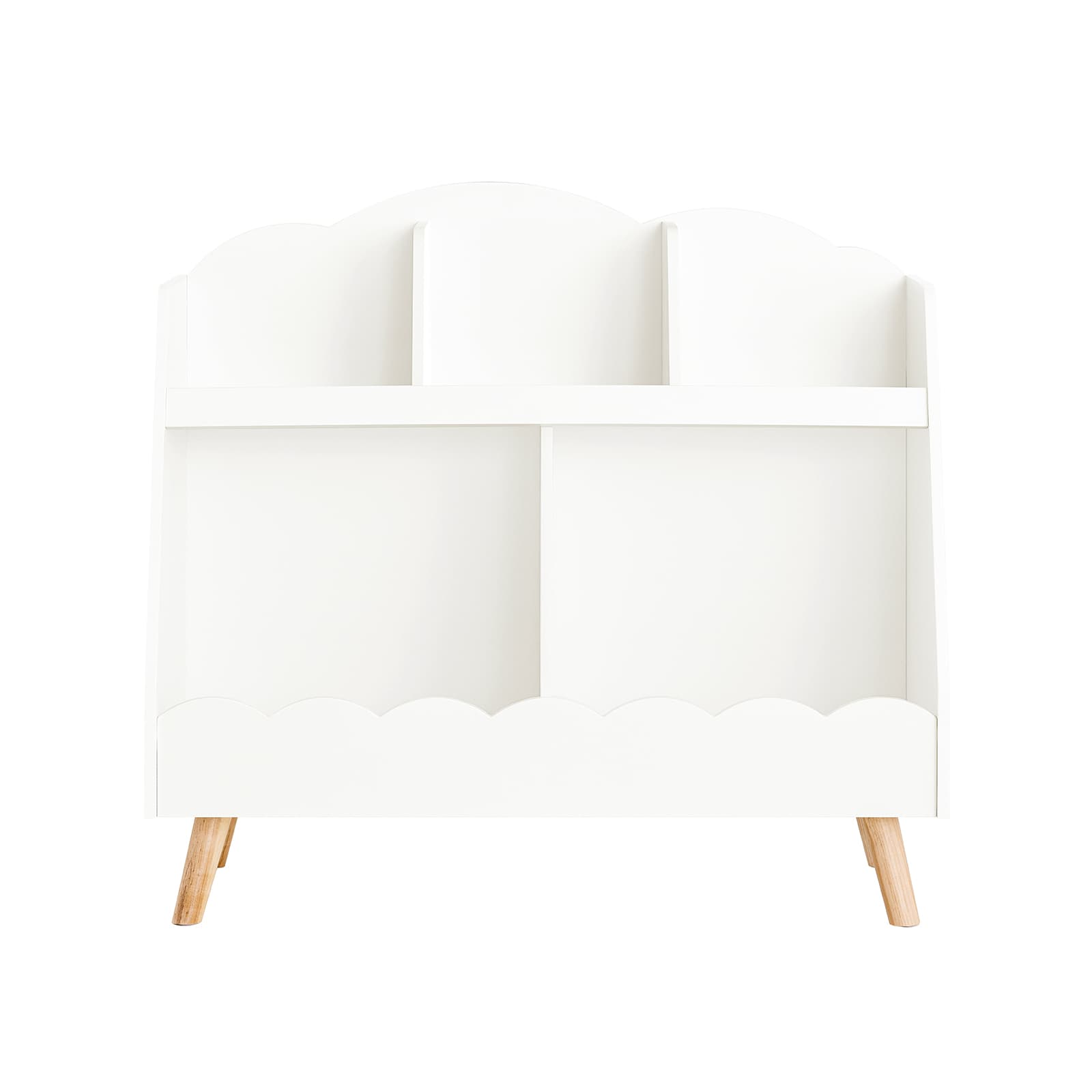 SoBuy Lasten kirjahylly KMB100-W 5-lokeroinen valkoinen 82x35x76cm