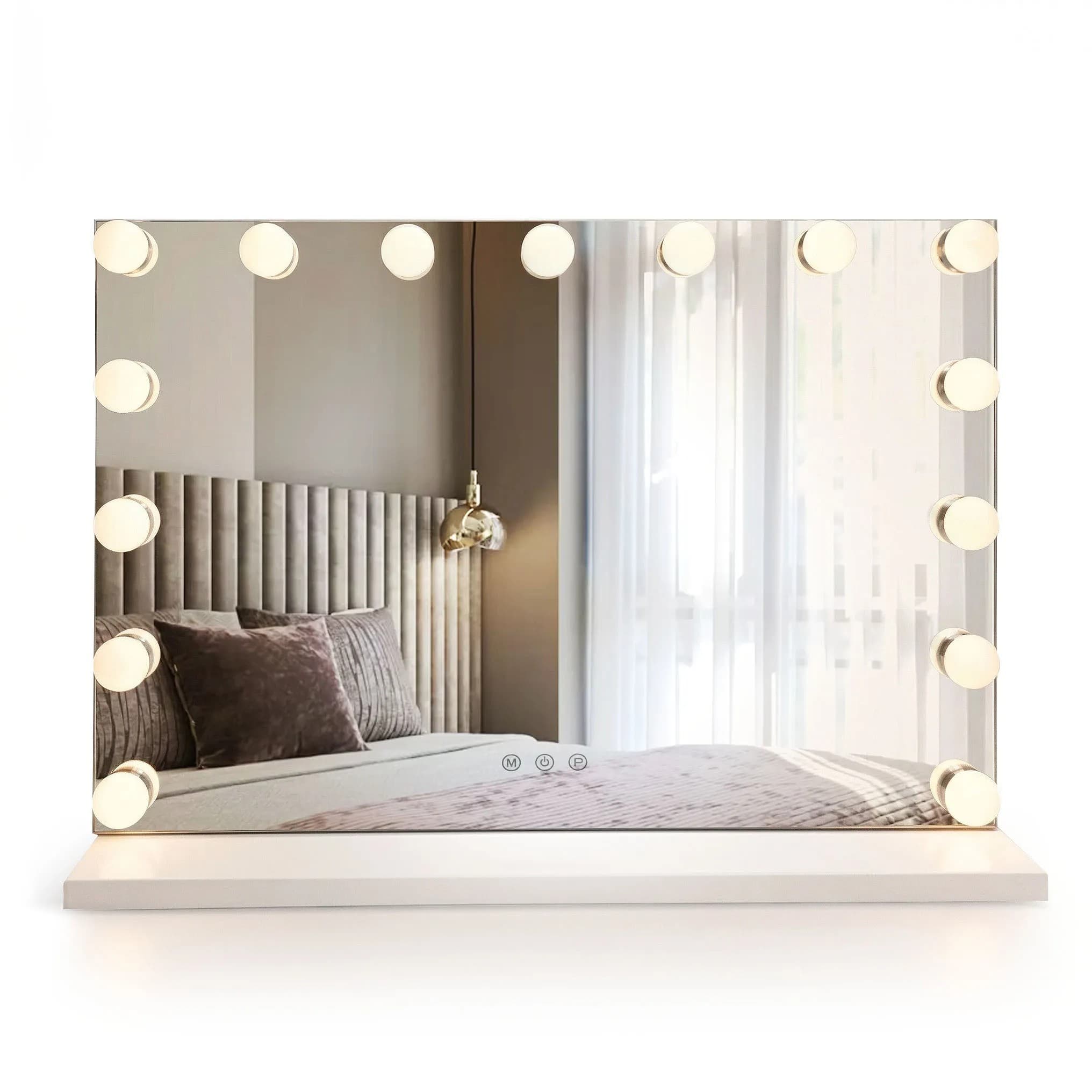 REA peili Hollywood 58x45 Valkoinen, 58x45x12cm