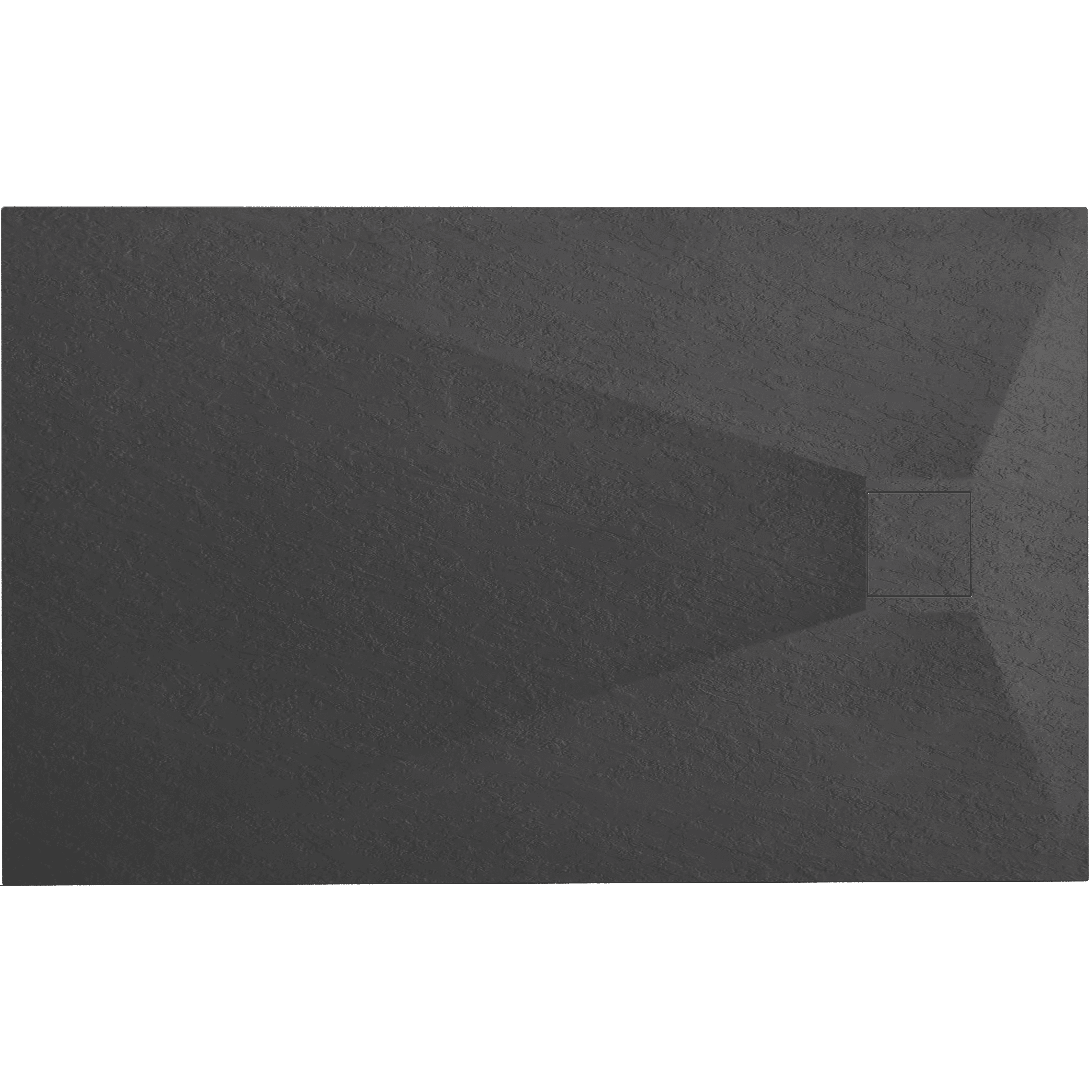 REA suihkuallas Magnum 80x100 musta, 80X100X2,5CM