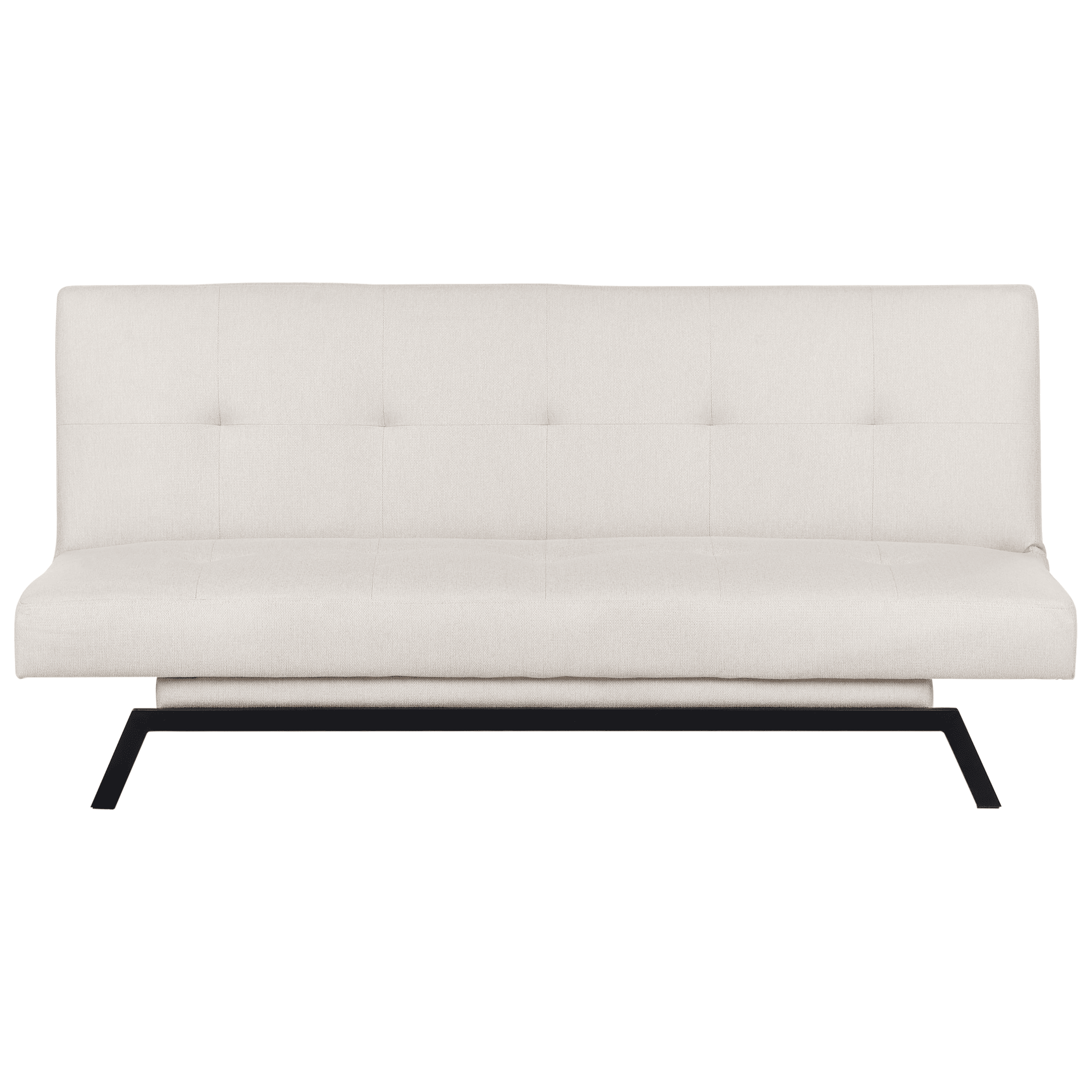 Vuodesohva LEEDS kangas Valkoinen 3-istuttava