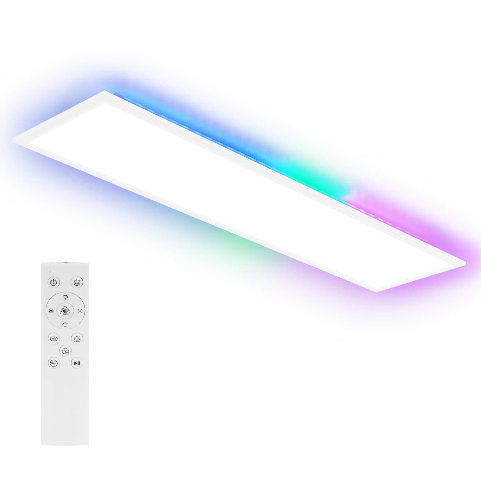 NETTLIFE LED - paneeli 100 x 25 cm - Himmennettävä kattovalaisin, RGB - taustavalo, 24W, Lämmin valkoinen, Neutraali valkoinen
