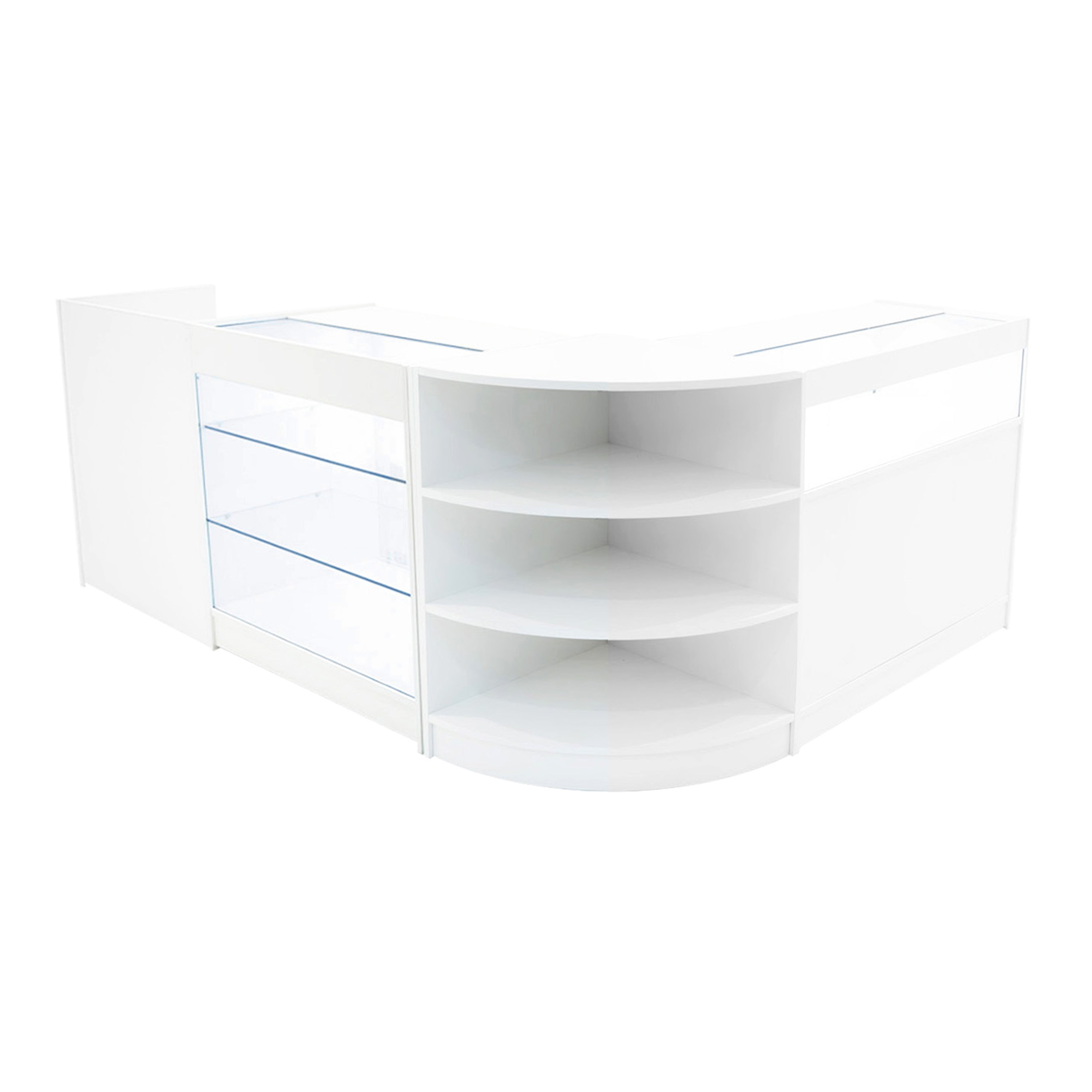 Hyperionin LED-myymälätiskisarja K900, B900, TB60 ja LM60 - valkoinen