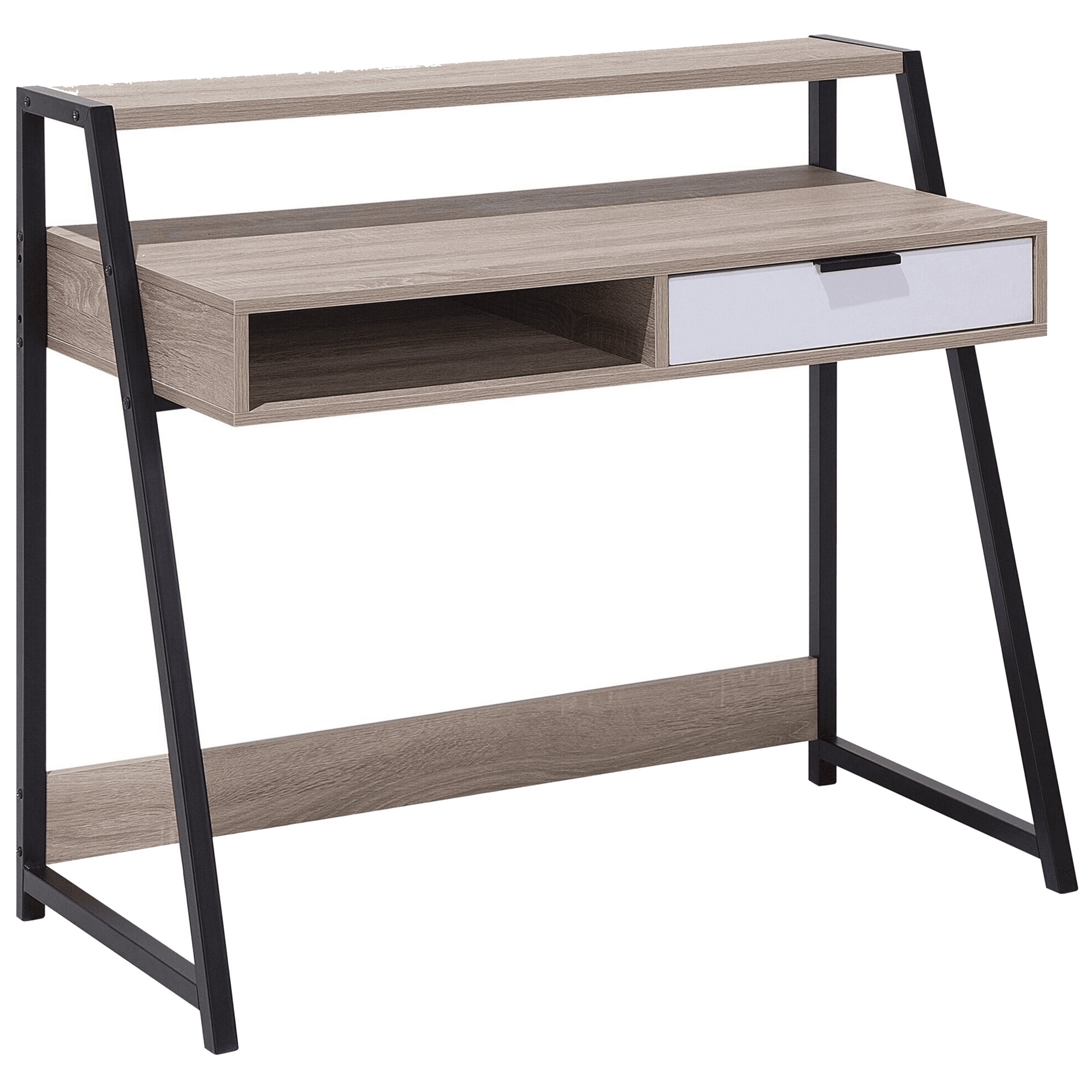 Työpöytä CALVIN Vaaleanruskea 100 cm 50 cm säilytystila