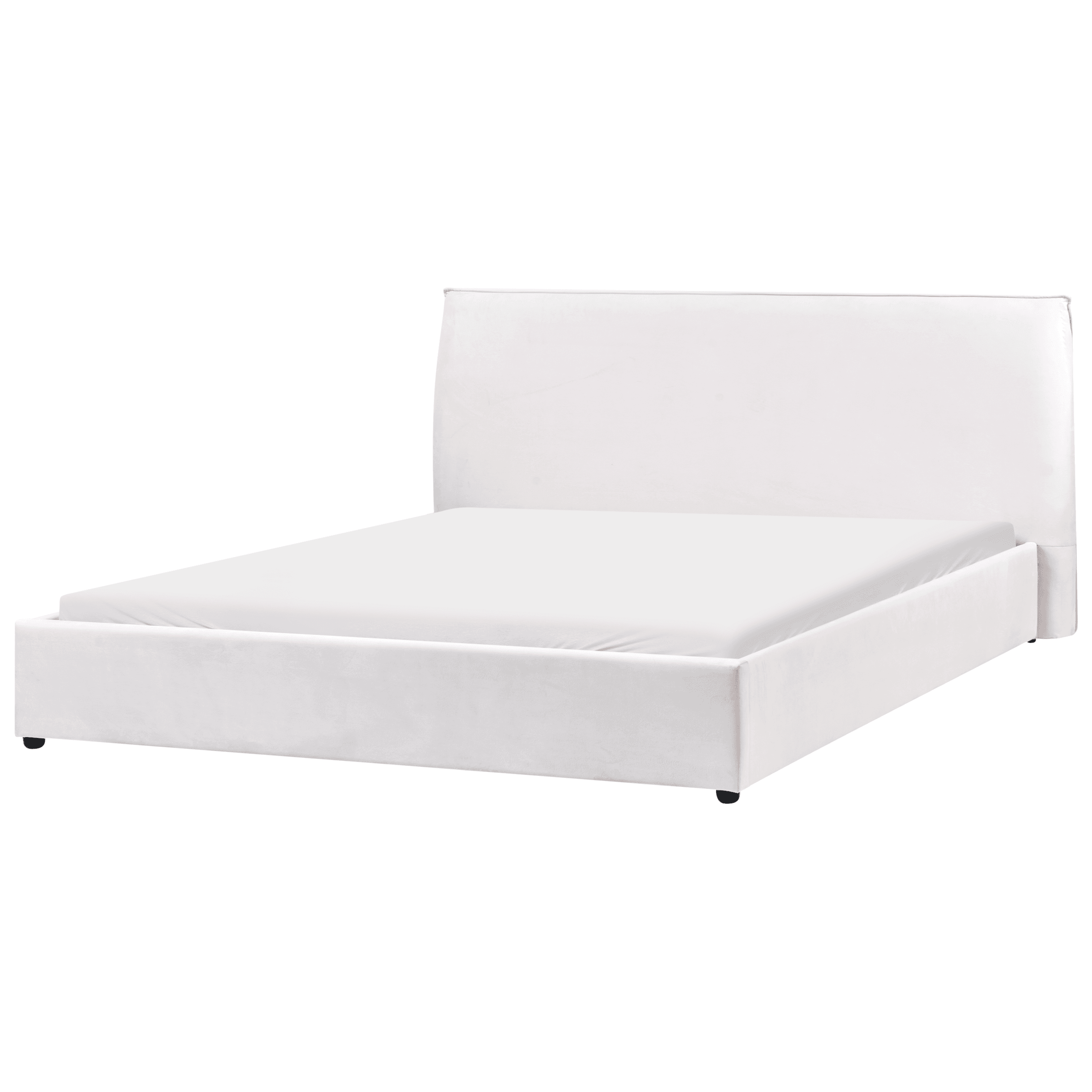 Sänky sametti LAVAUR 180 x 200 cm Luonnonvalkoinen